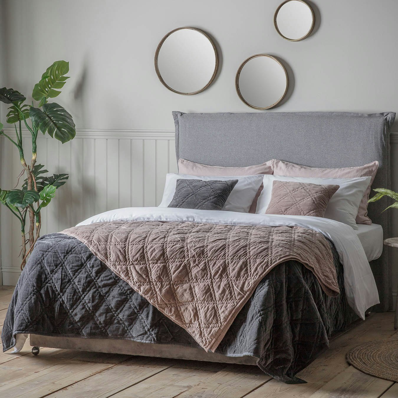 Bedspread - Charcoal by E.S. Designs