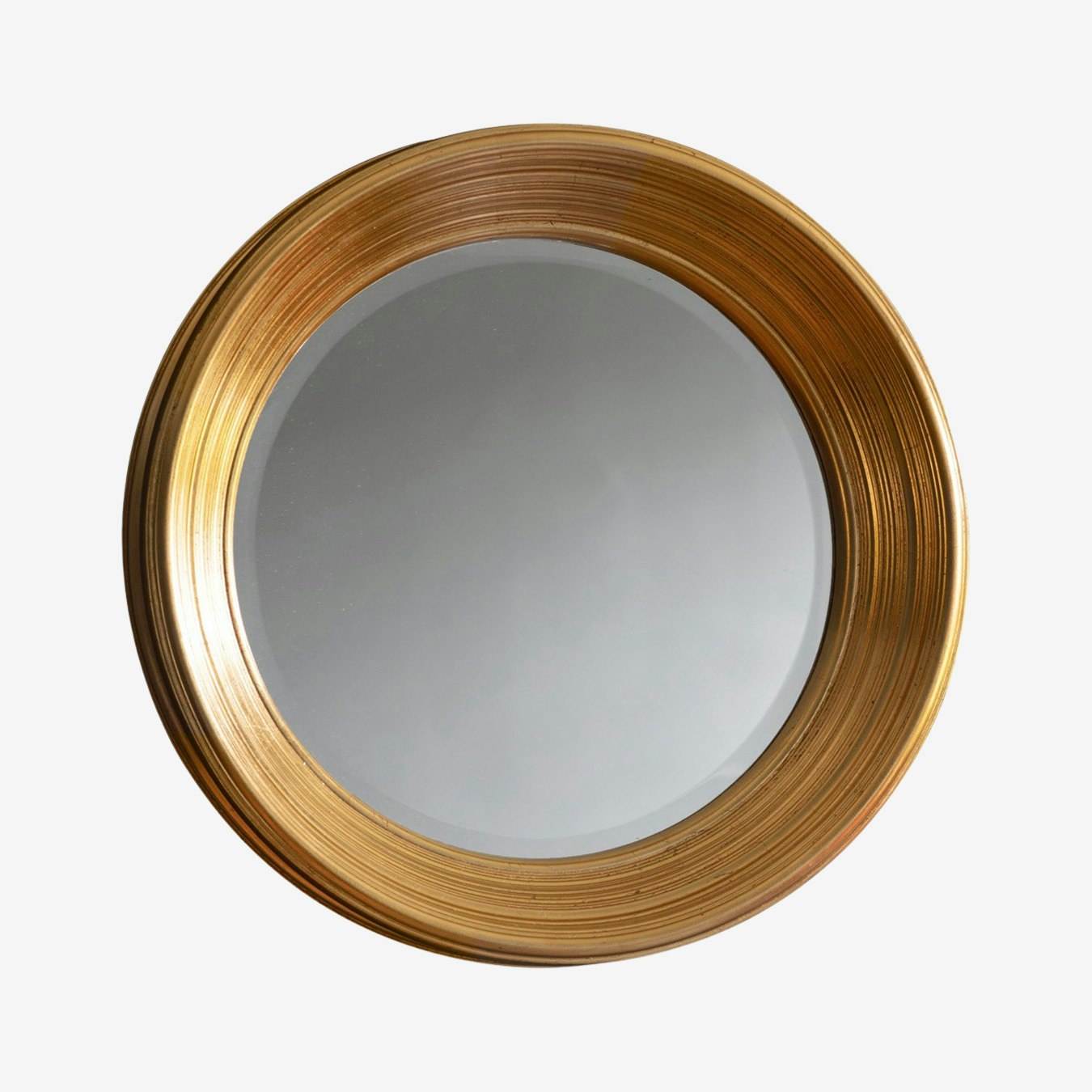 Accent Round Mirror - Gold by E.S. Designs