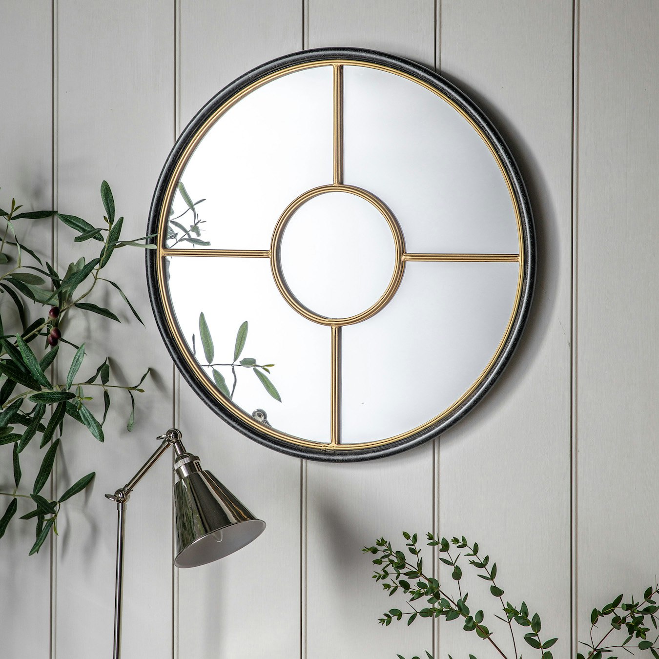 Round Mirror - Gold by E.S. Designs