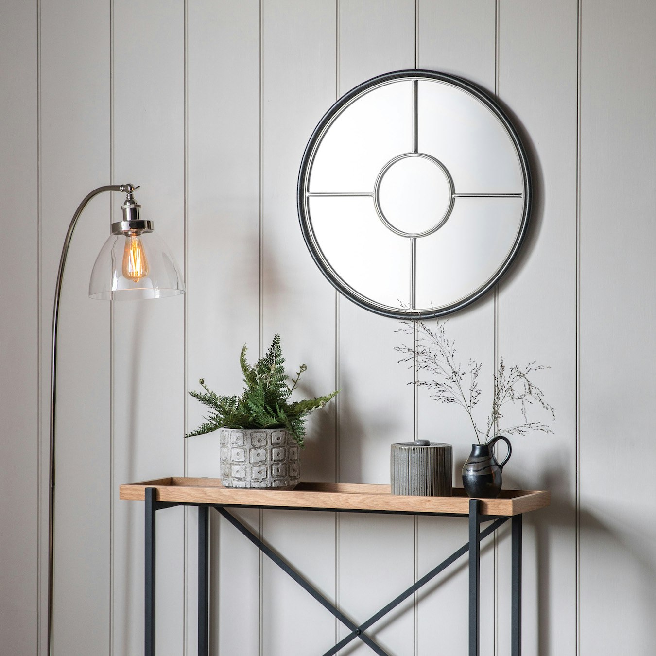 Round Mirror - Silver by E.S. Designs