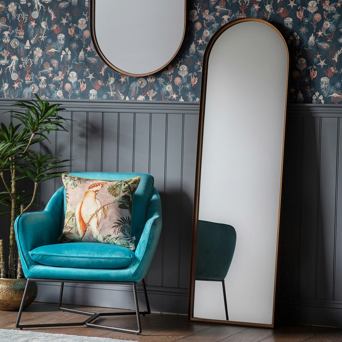 Arch Leaner Mirror by E.S. Designs