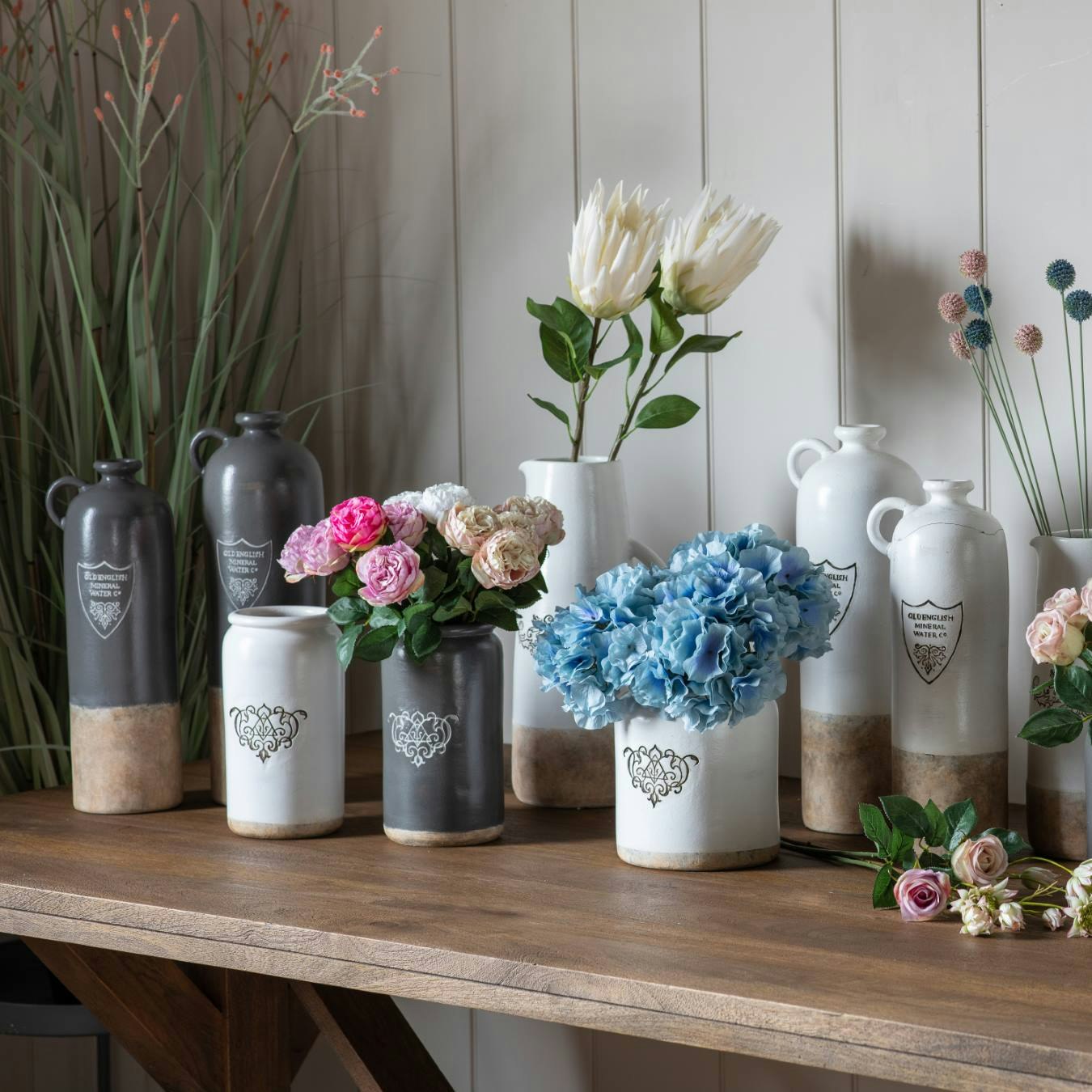 Ceramic Vase - Grey by E.S. Designs