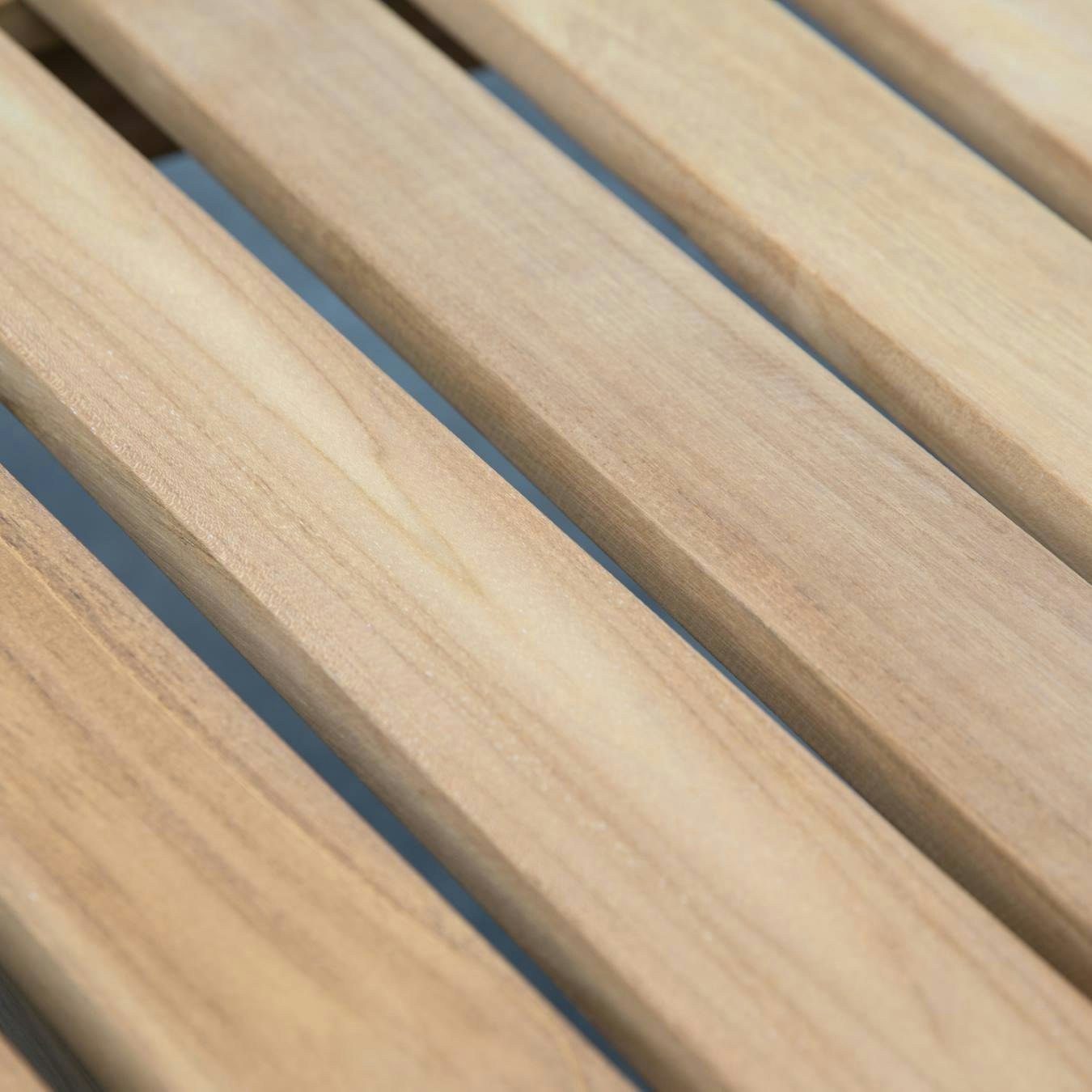 Backless Curved Bench - Teak by E.S. Designs