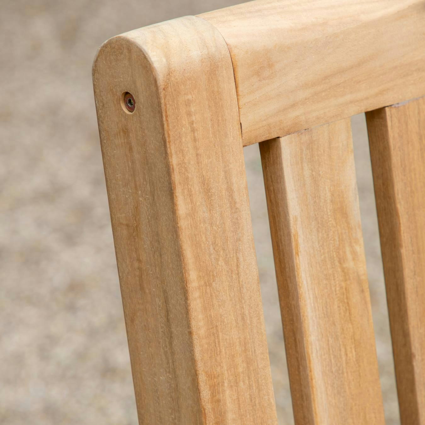 Tall Back Bench - Teak by E.S. Designs