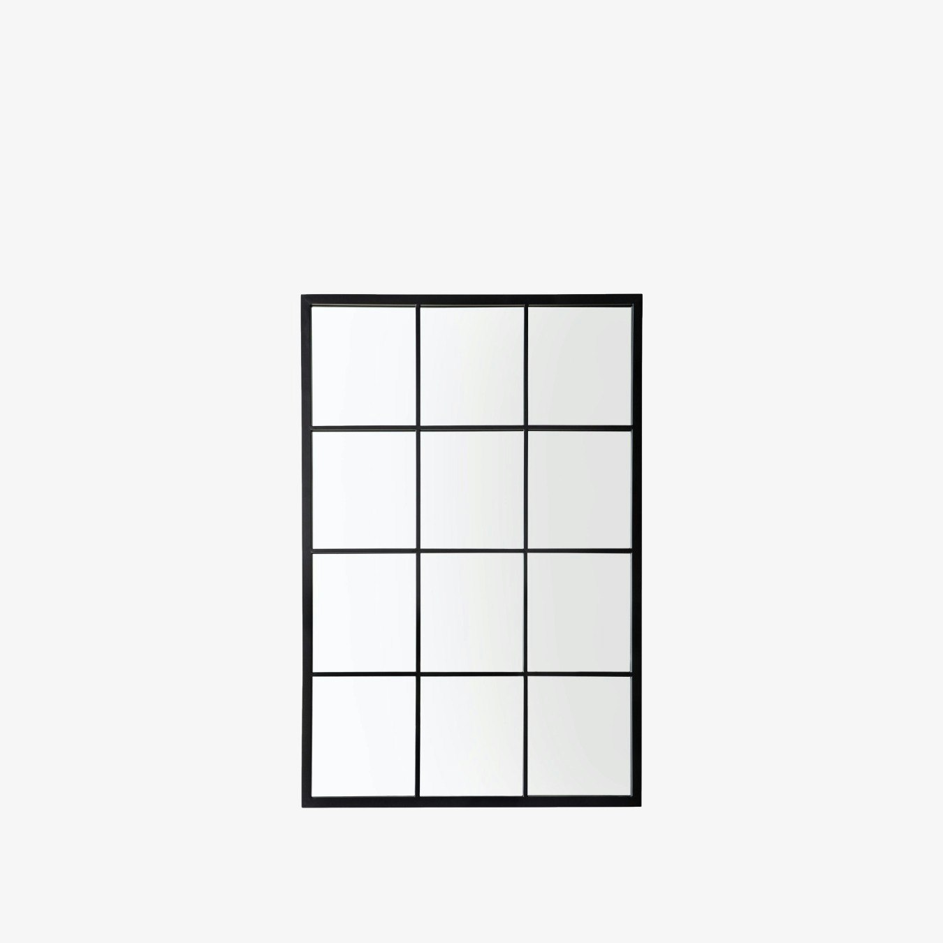 Grid Outdoor Mirror - Black by E.S. Designs