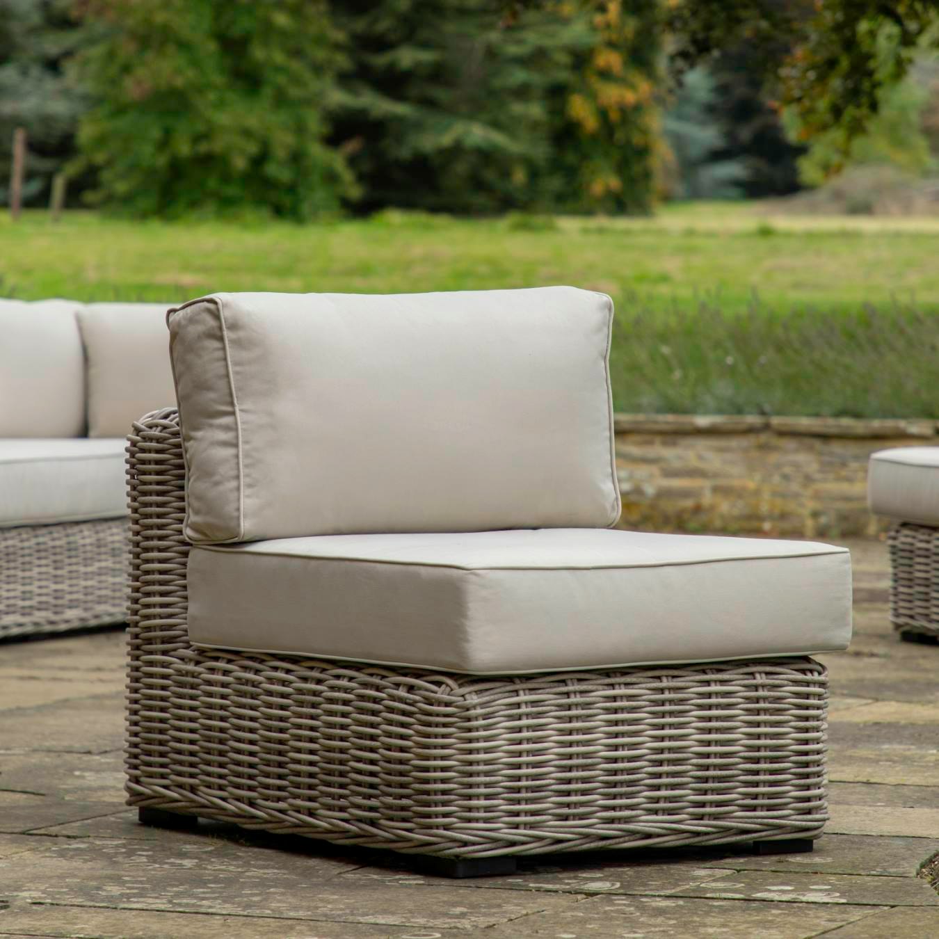 1-Seater Module Lounge Chair - Natural Rattan by E.S. Designs