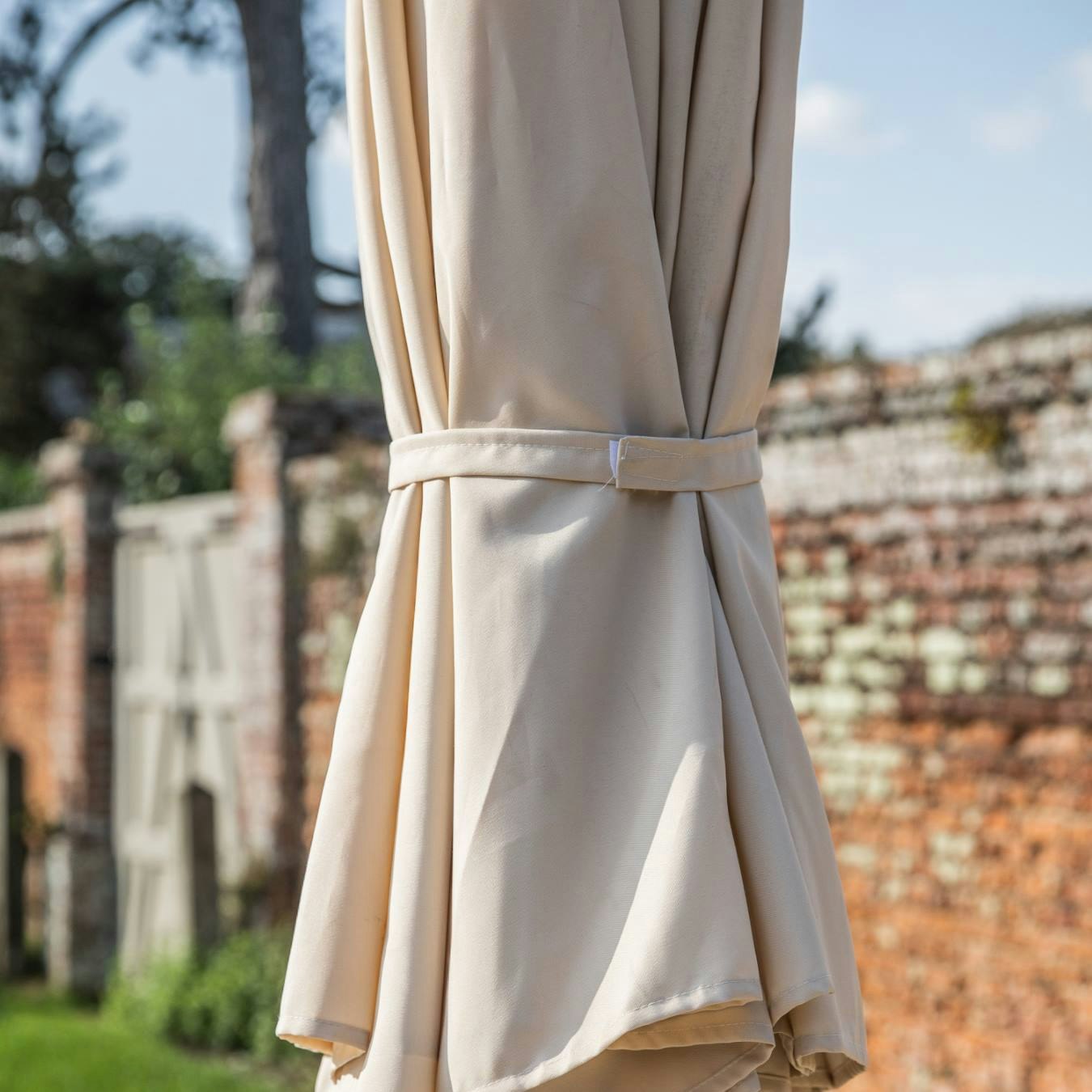 Cantilever Adjustable Parasol - Cream by E.S. Designs