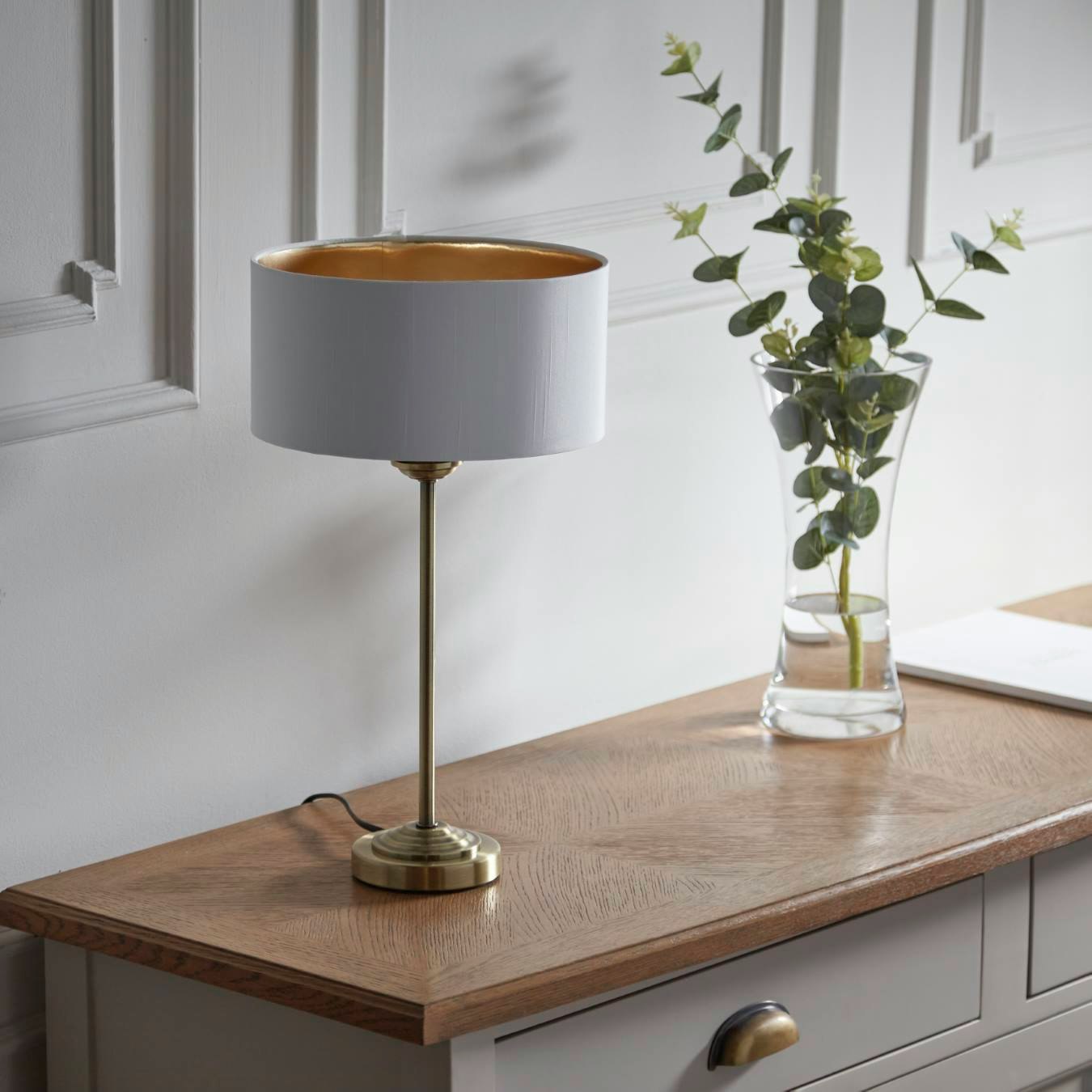 Vintage Table Lamp - Antique Brass by E.S. Designs