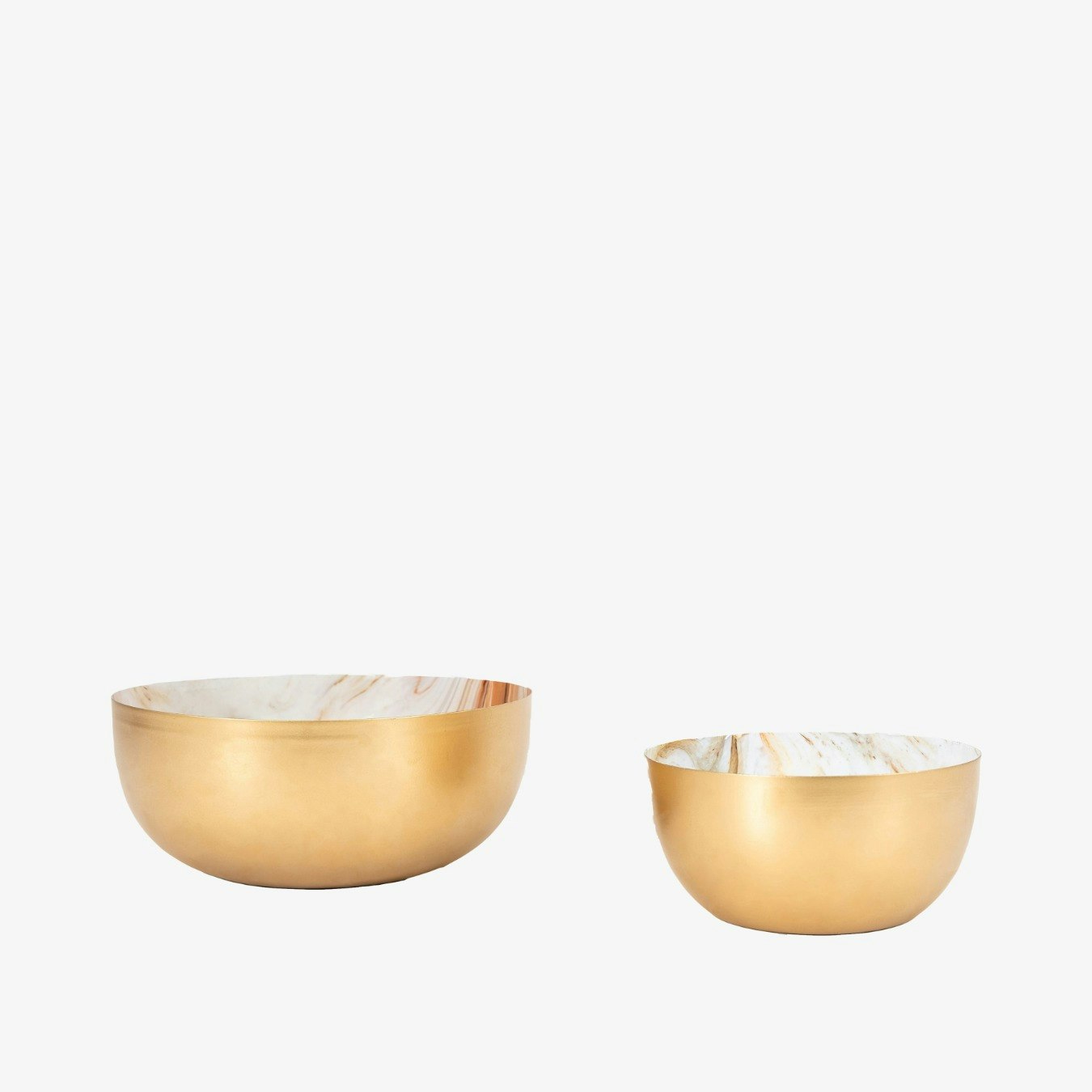 Medi Marble Bowls - Set of 2 by E.S. Designs