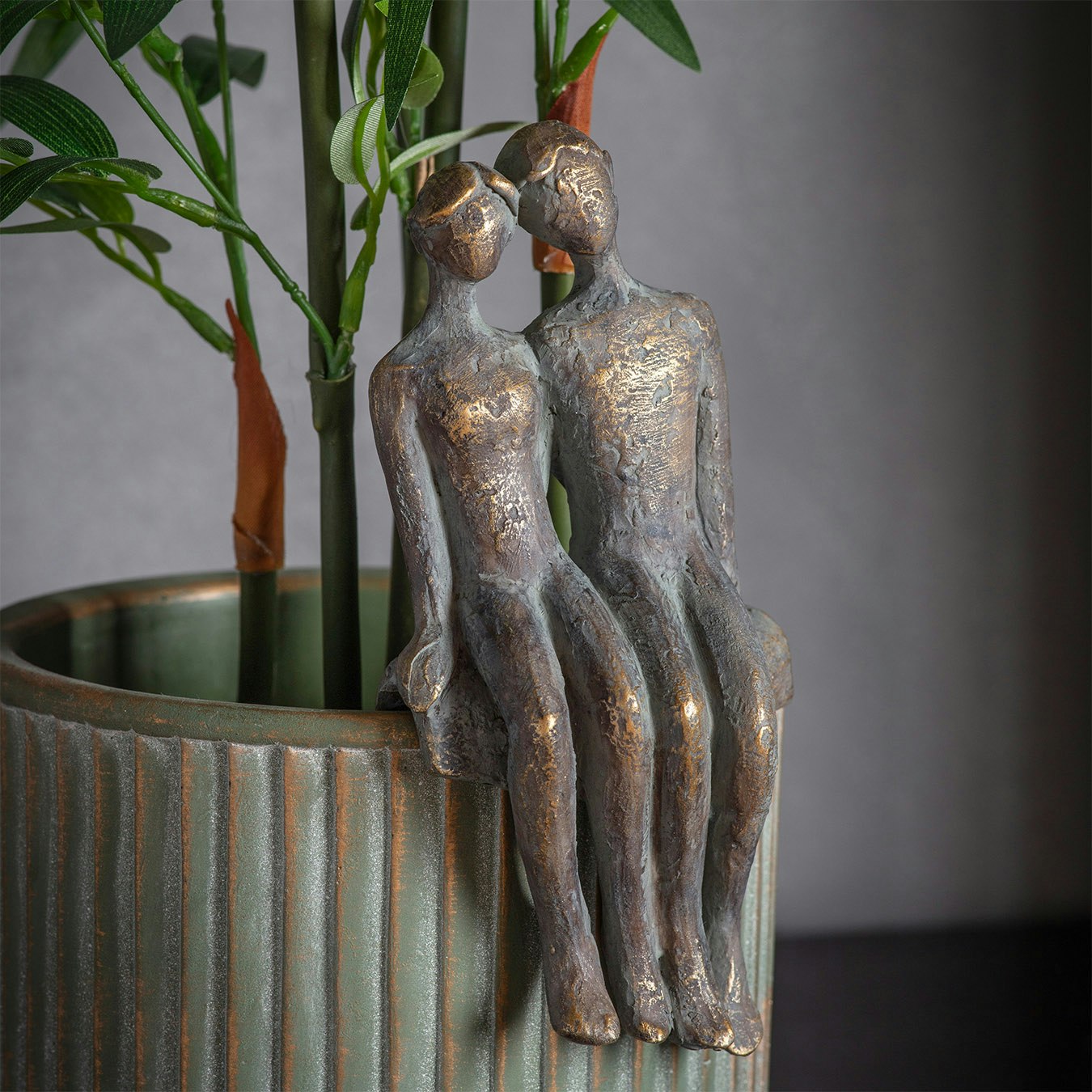 Bronze Togetherness Pot Hangers - Set of 2 by E.S. Designs