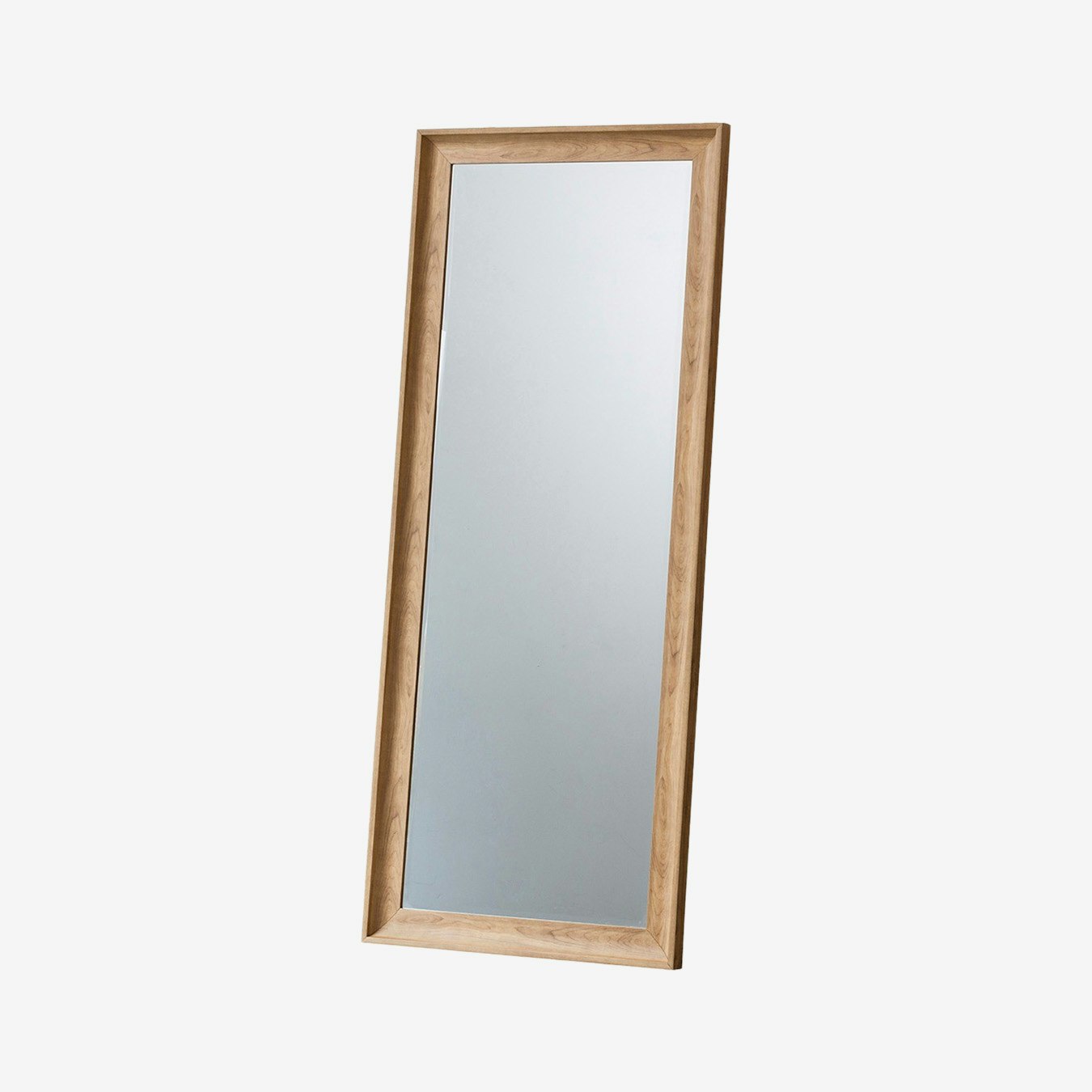 Wood effect Leaner Mirror by E.S. Designs