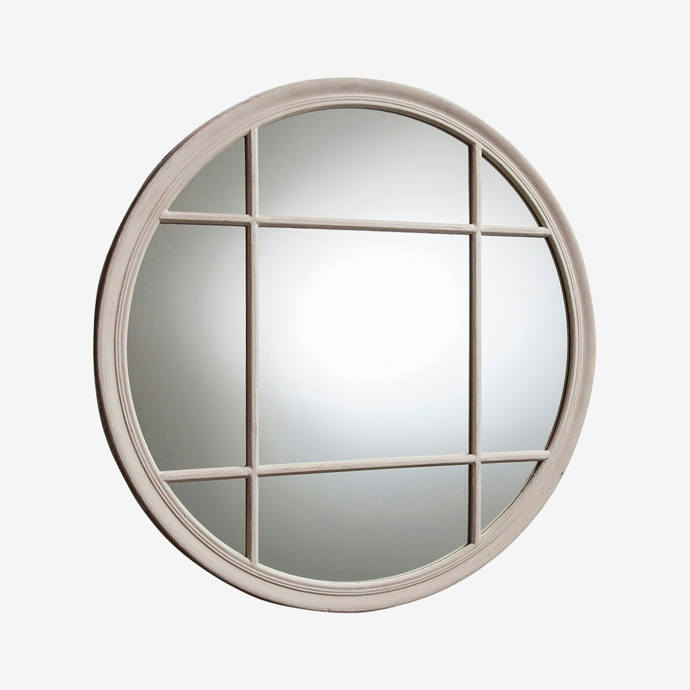 Round Mirror - Cream by E.S. Designs