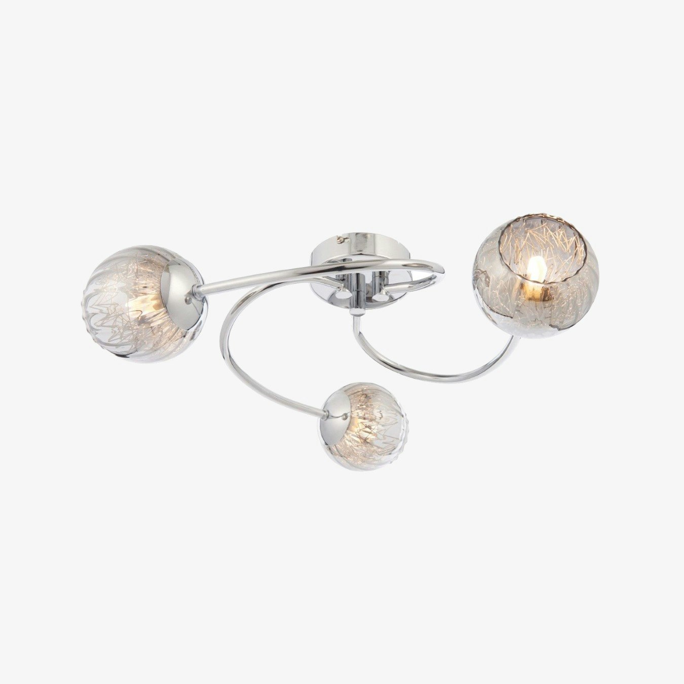 Smokey Mirror Ceiling Lamp - Set of 3 by E.S. Designs