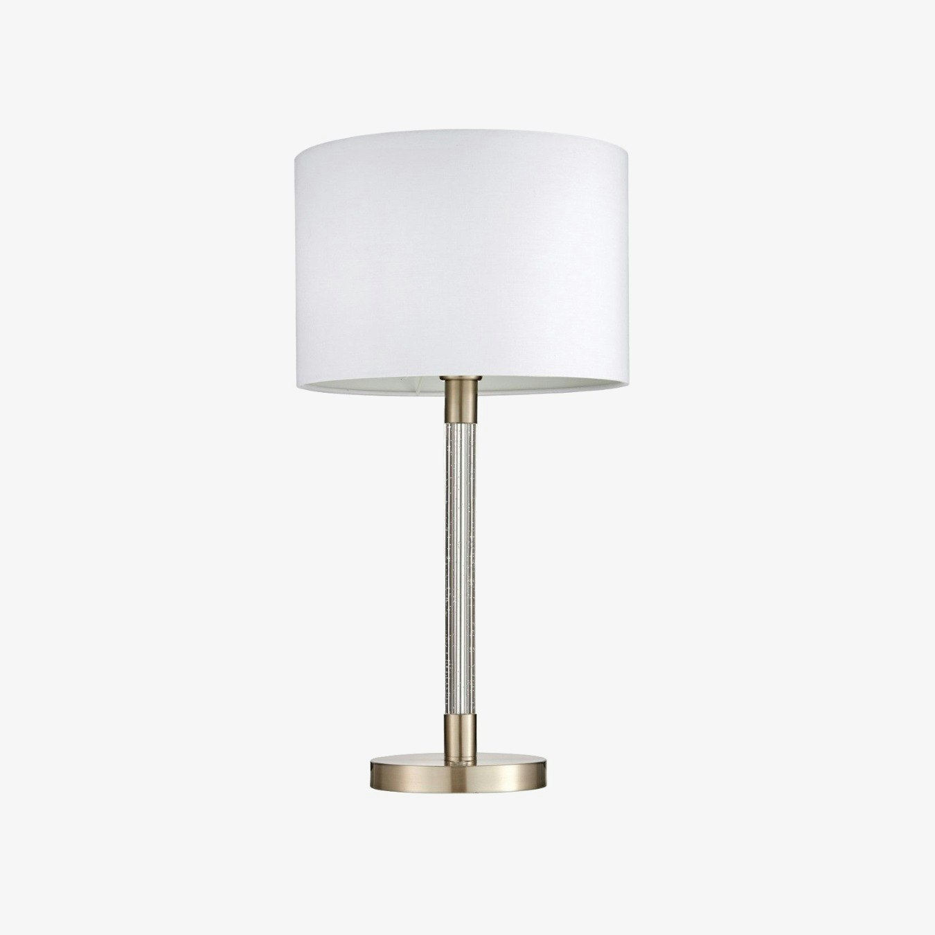 Satin Chrome Plated Table Lamp by E.S. Designs