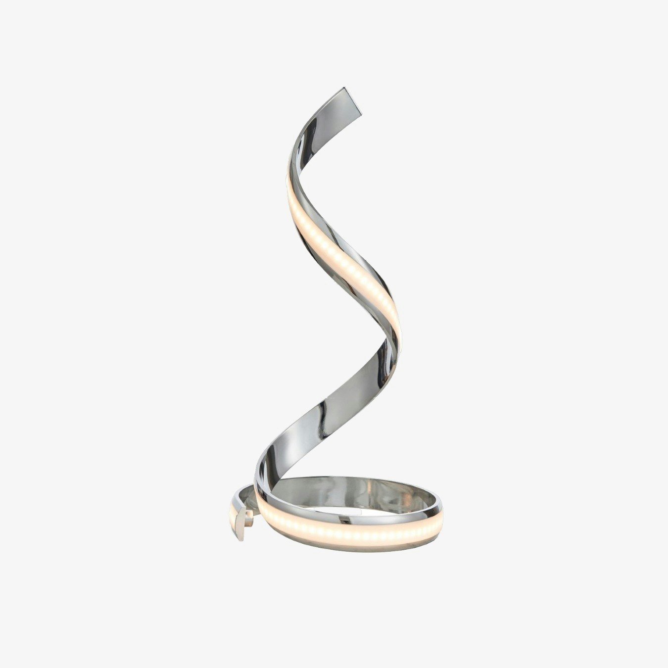 Chrome Plated Table Lamp - White Diffuser by E.S. Designs