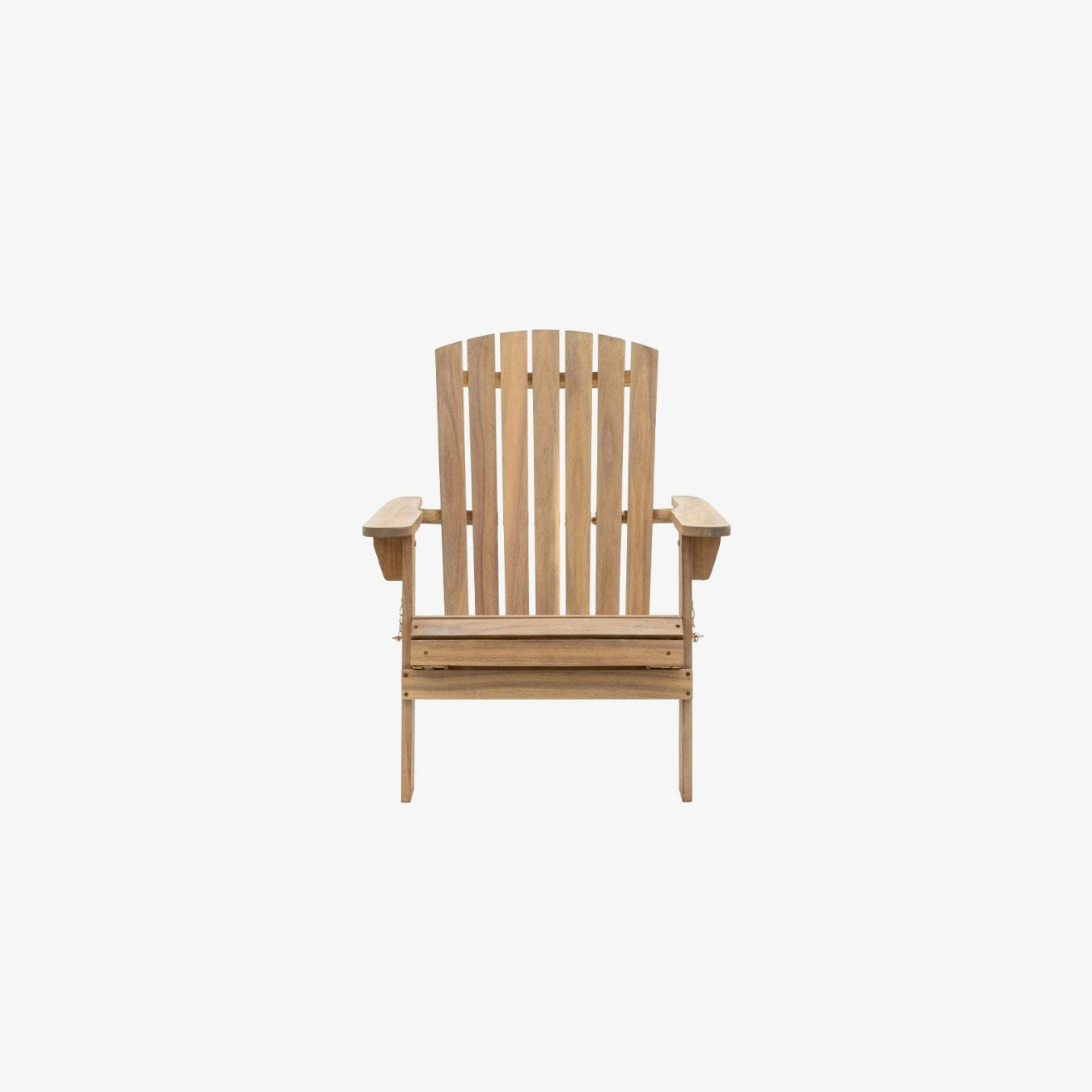 Acacia Wood Lounge Chair with Footstool by E.S. Designs