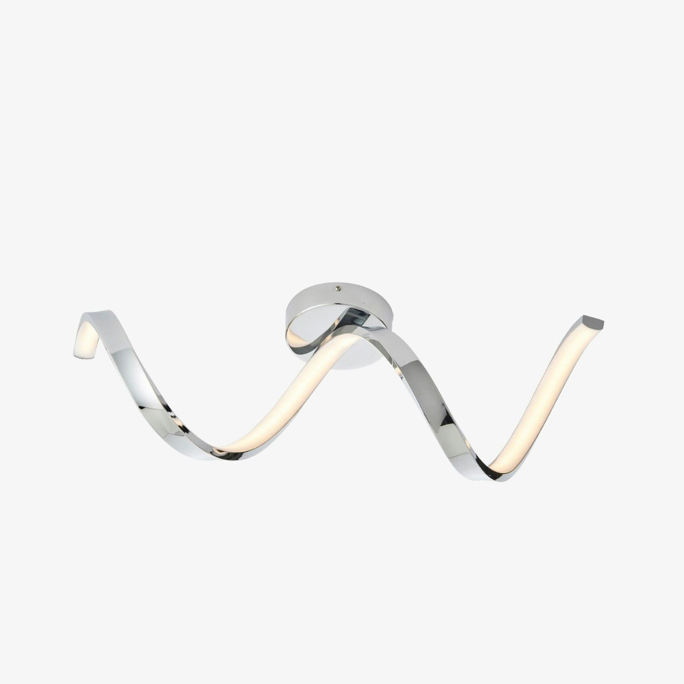 Semi Flush Bathroom Ceiling Light - Chrome by E.S. Designs