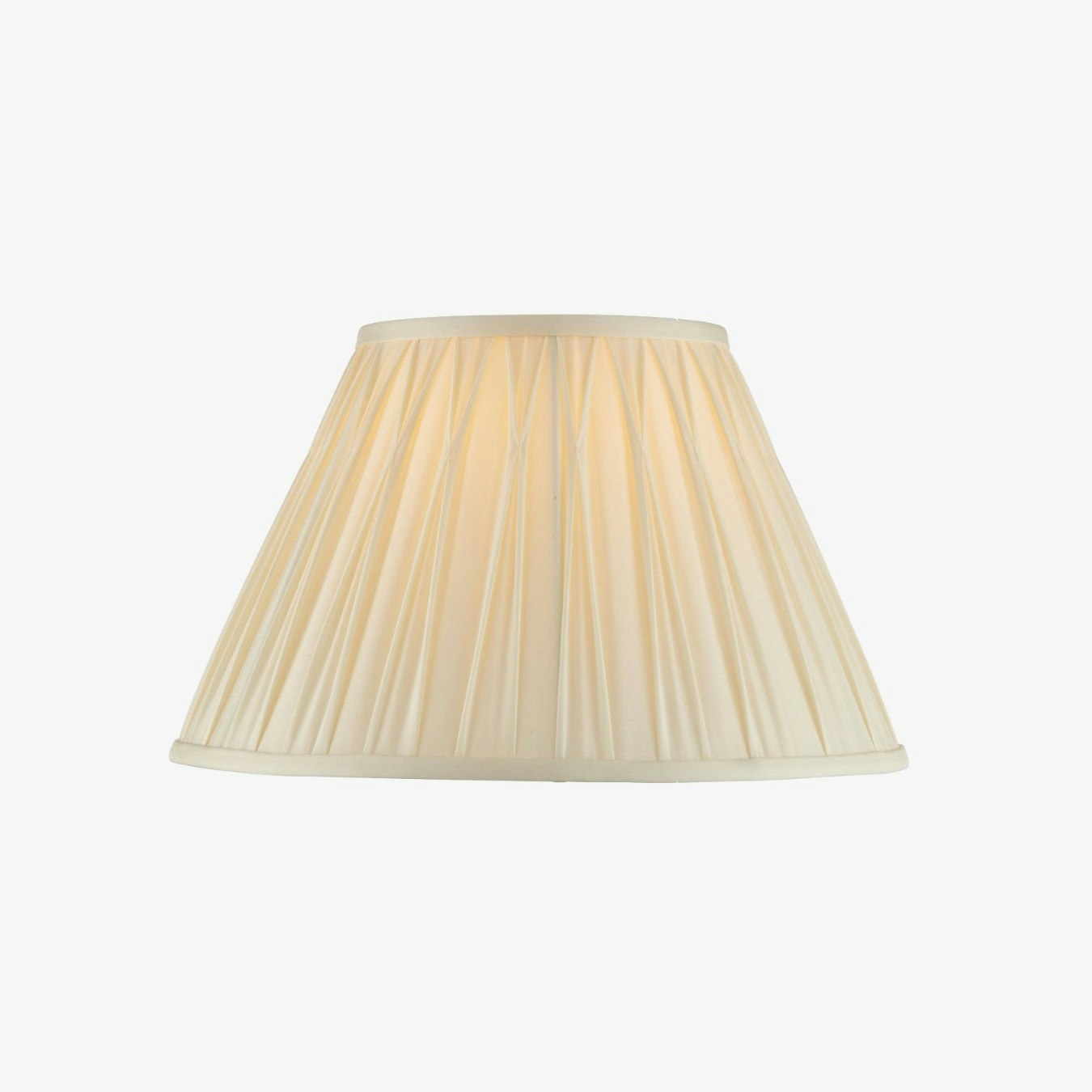 Pinch Pleated Shade Light - Ivory by E.S. Designs