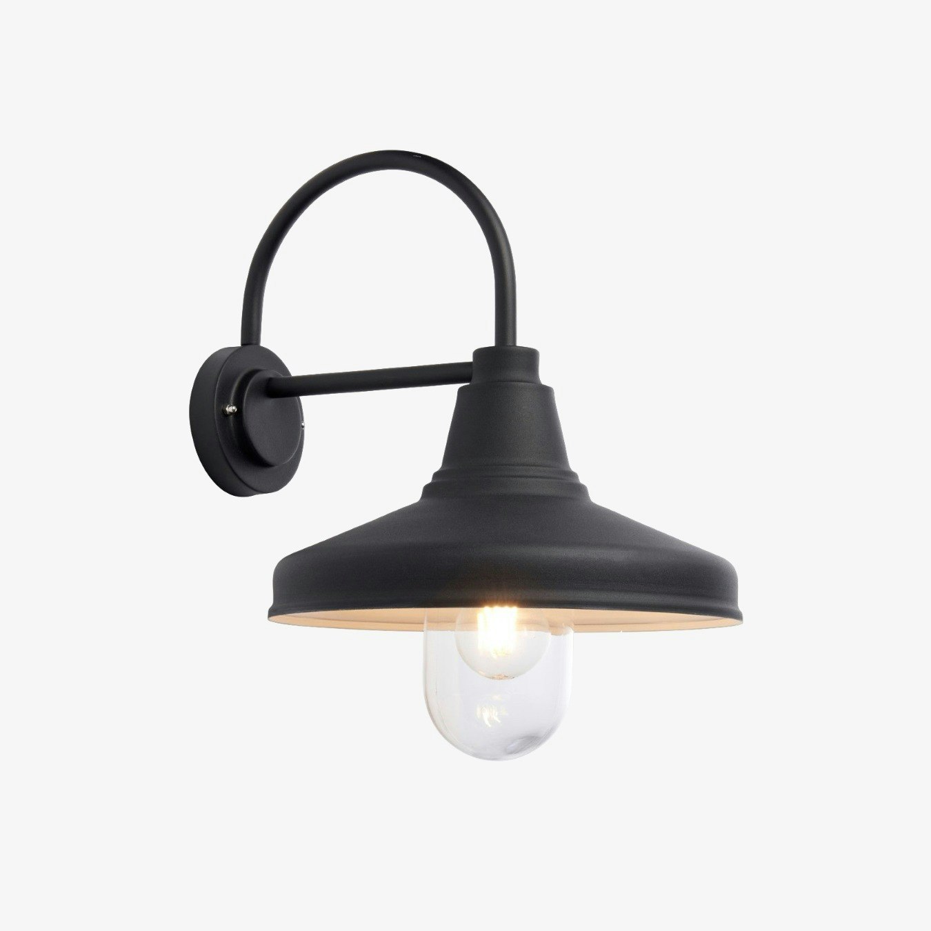 Farm Style Outdoor Wall Light - Black by E.S. Designs