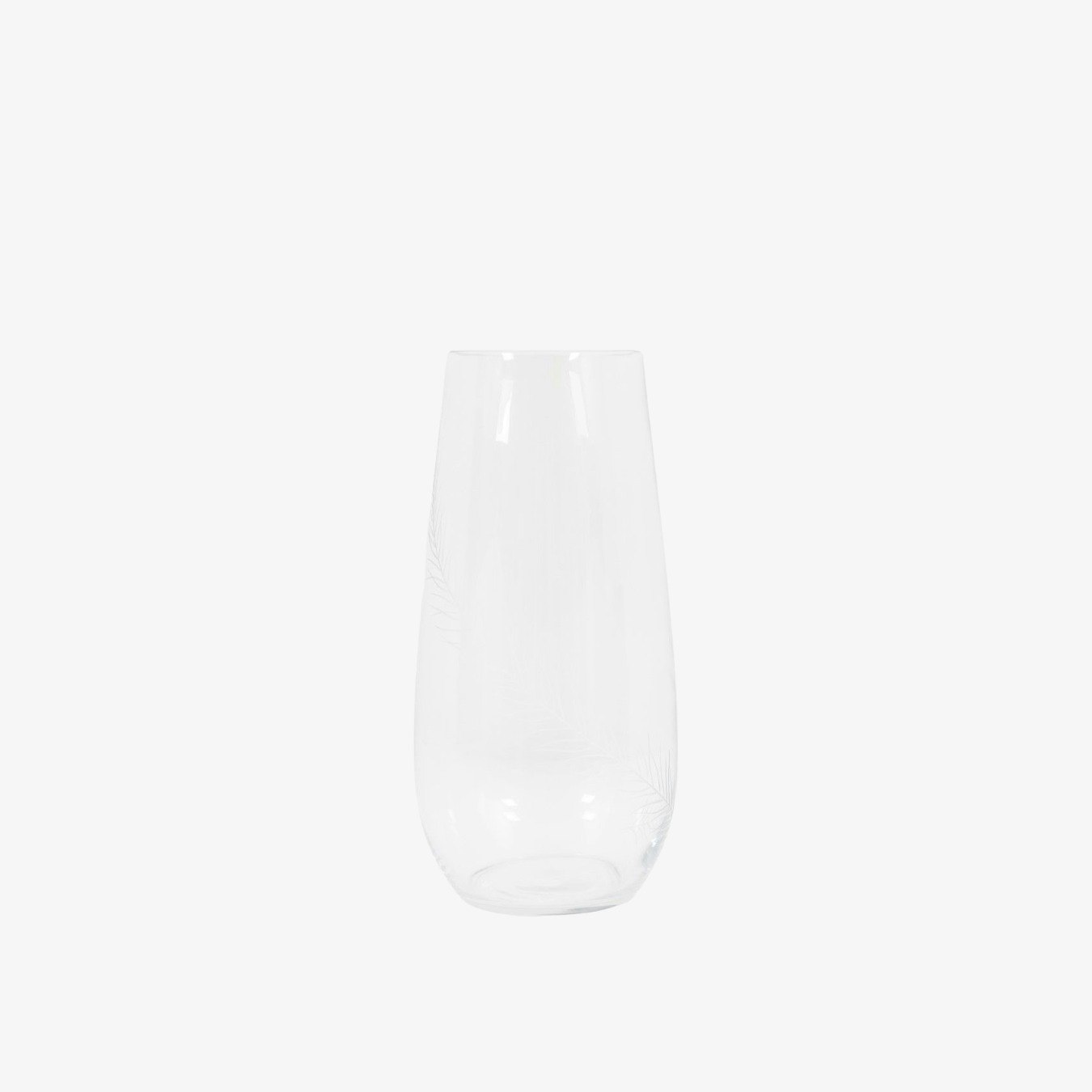 Clear Feather Vase by E.S. Designs