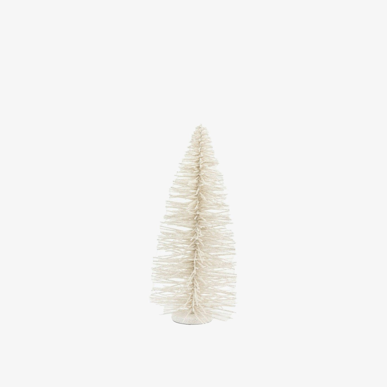 White Glittered Brush Tree by E.S. Designs