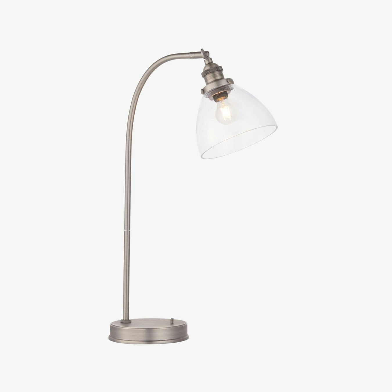 Hanslo Table Light Brushed Silver by E.S. Designs