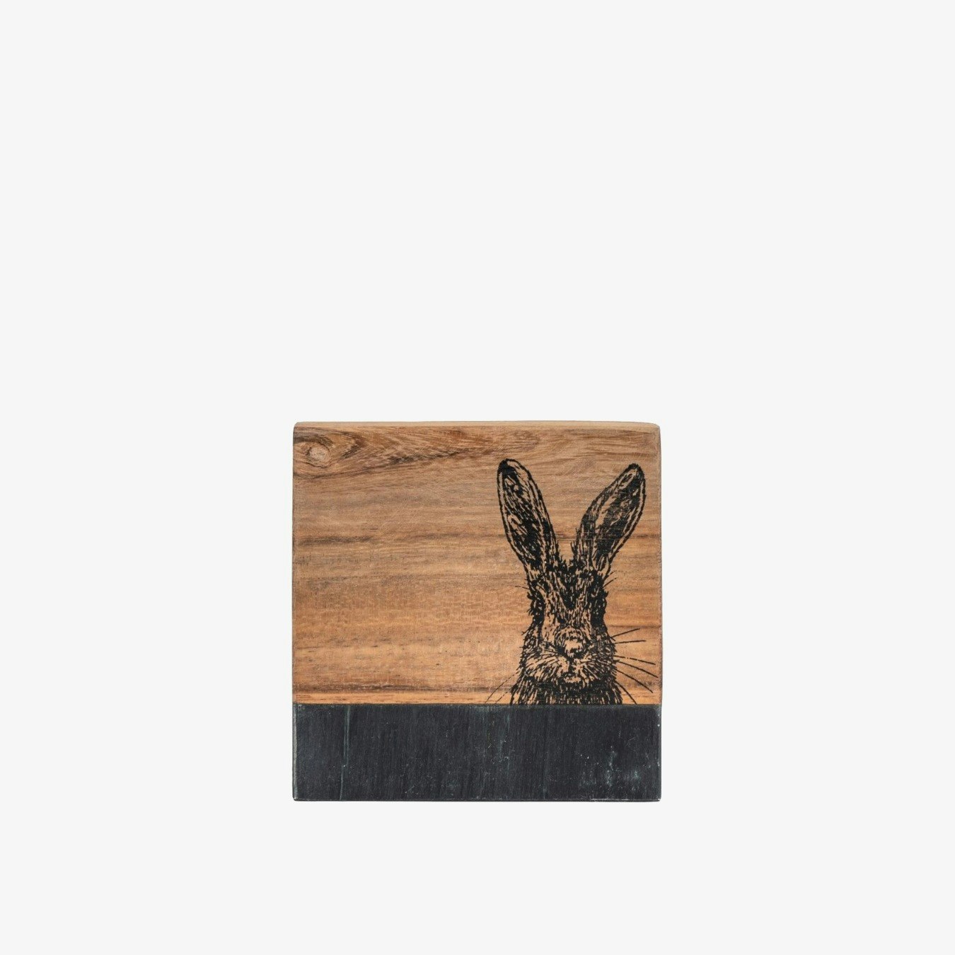 Set of 4 Harare Coasters - Black Marble by E.S. Designs