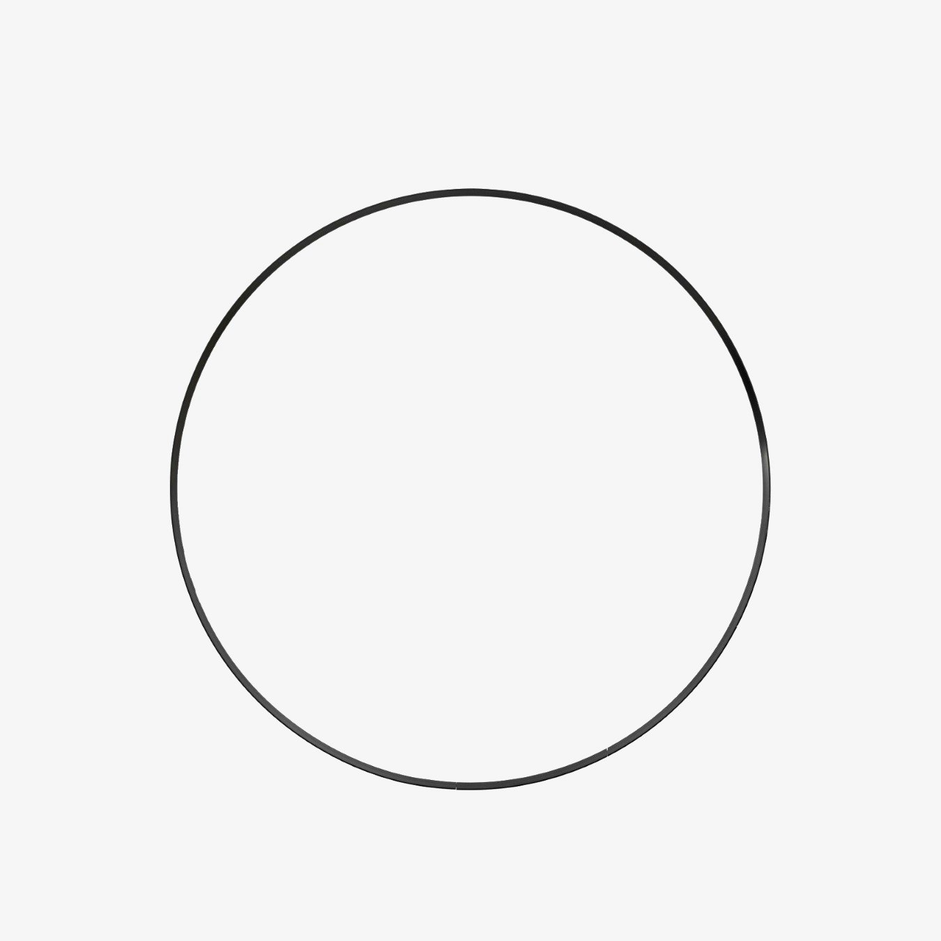 Minimalistic Arched Mirror Black by E.S. Designs