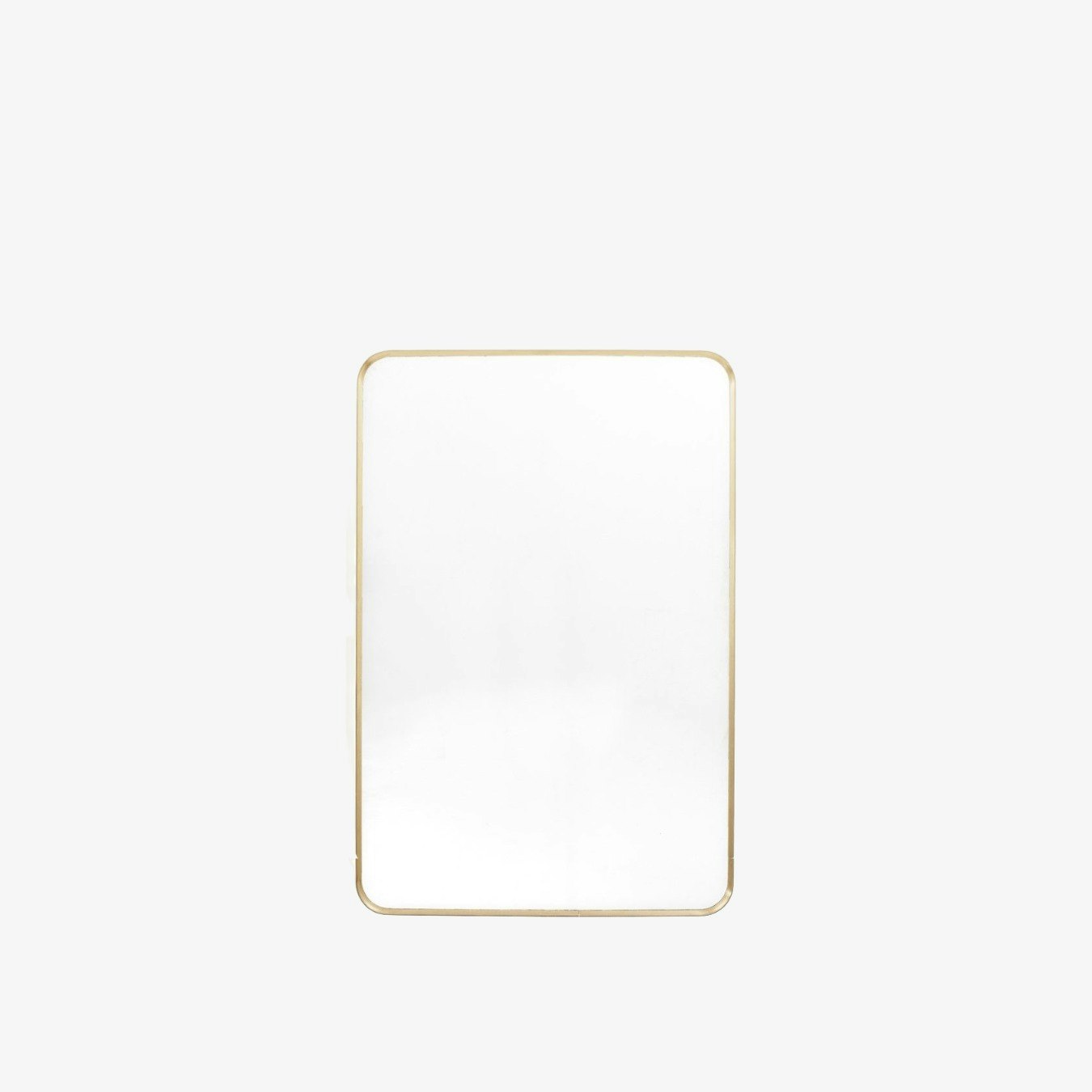 Minimalistic Rectangle Mirror - Gold by E.S. Designs