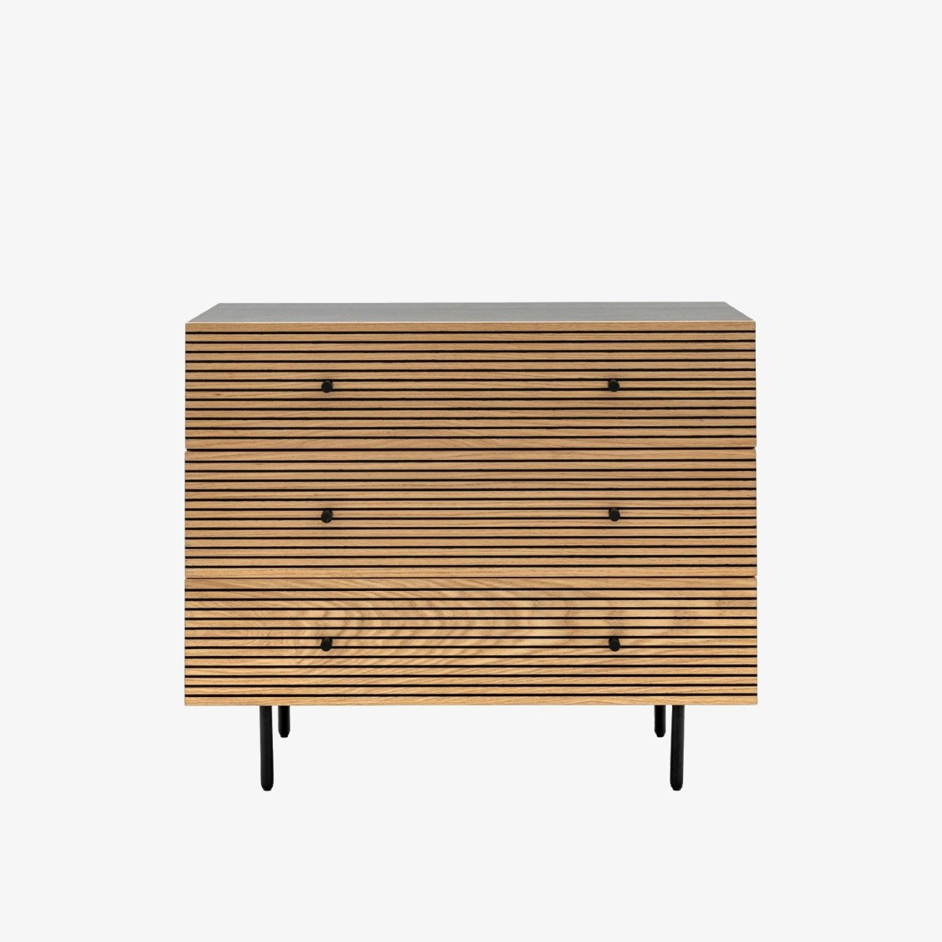 Modern Slated Chest Of Drawers by E.S. Designs