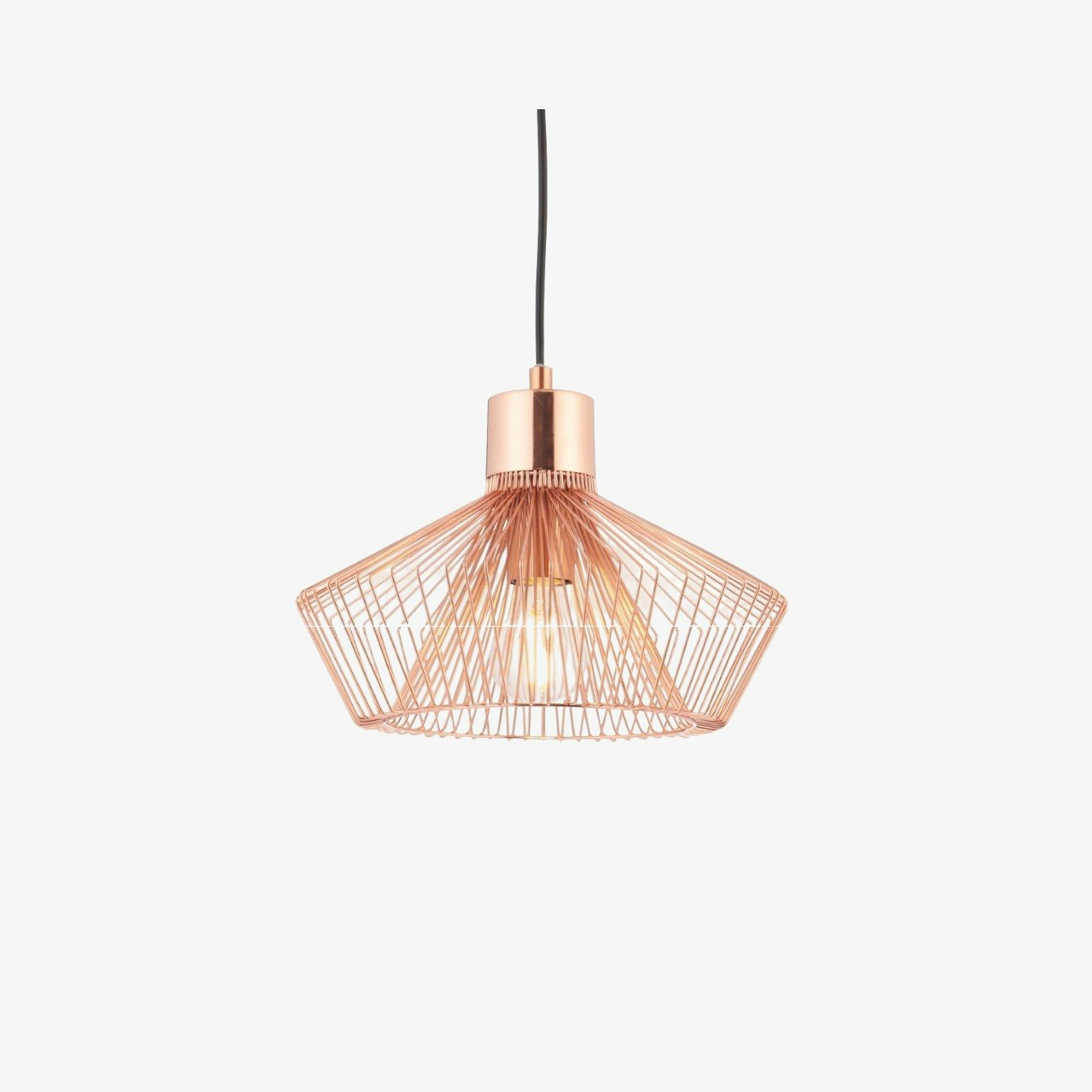 Ruby Metal Caged Pendant Light by E.S. Designs