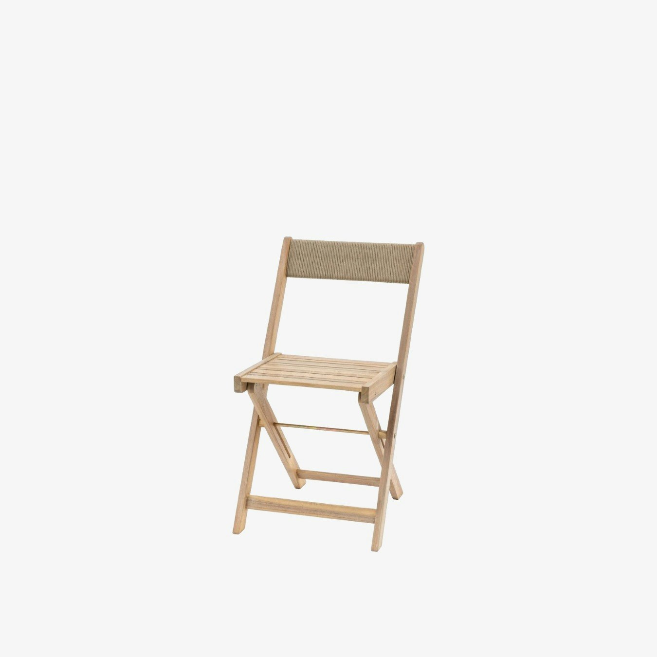 2 Acacia Wood Folding Chair - Natural by E.S. Designs