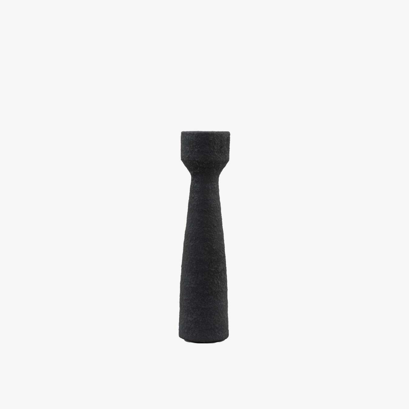 Ceramic Candlestick - Black by E.S. Designs