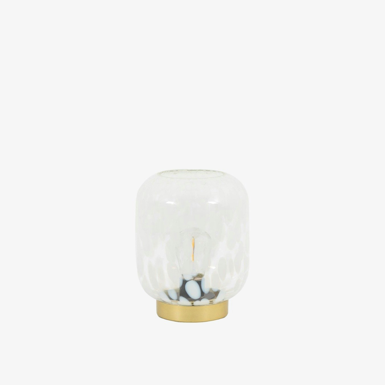 LED Lamp - White/Gold by E.S. Designs