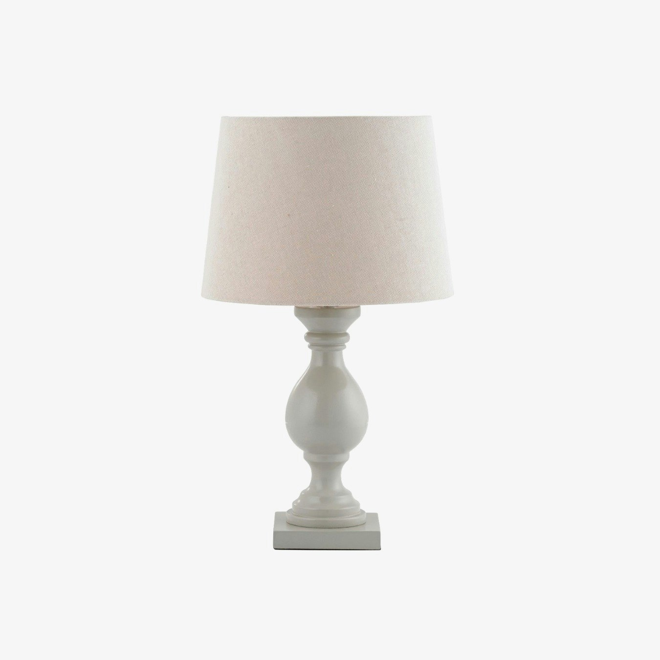 Wooden Table Lamp - Taupe by E.S. Designs