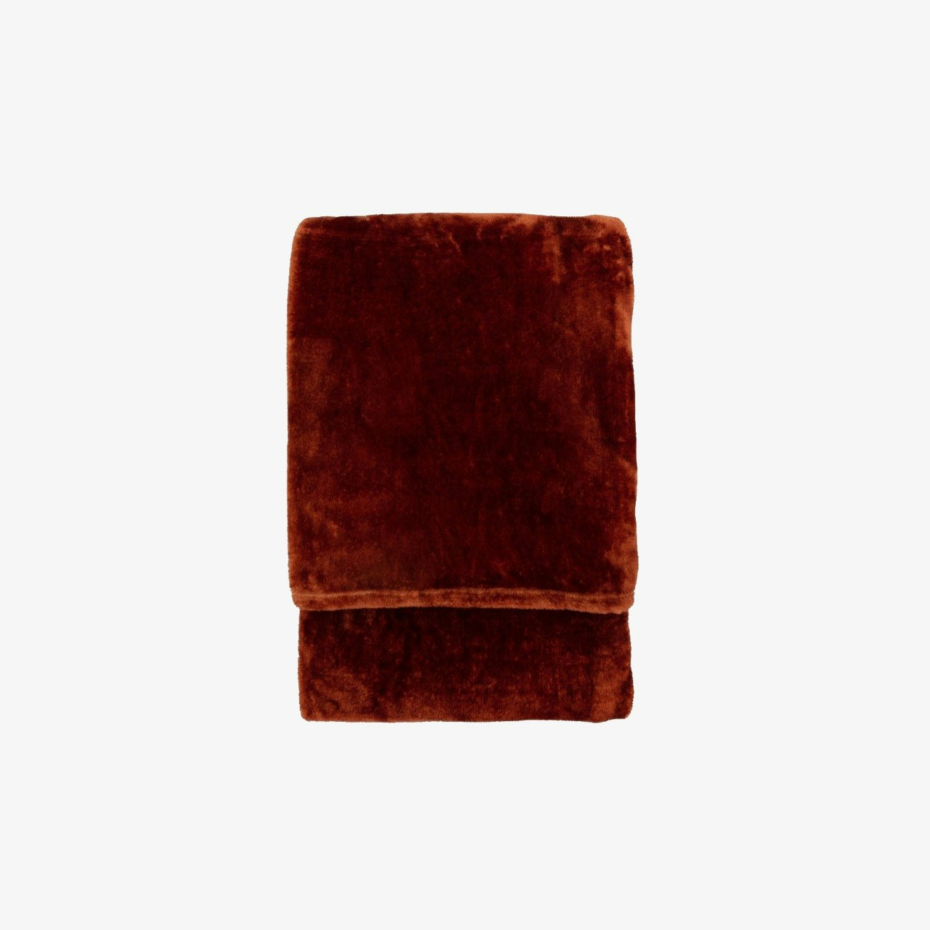Soft Cosy Throw - Rust by E.S. Designs