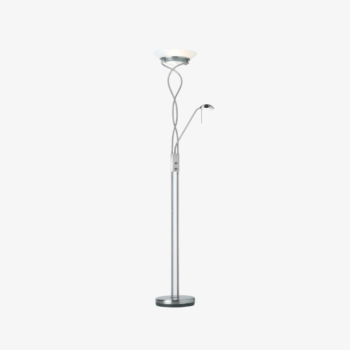 Tall Floor Lamp - Satin Chrome by E.S. Designs