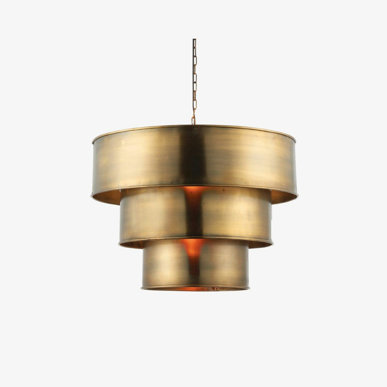 3 Cylindrical Tiered Shades Pendant Light by E.S. Designs