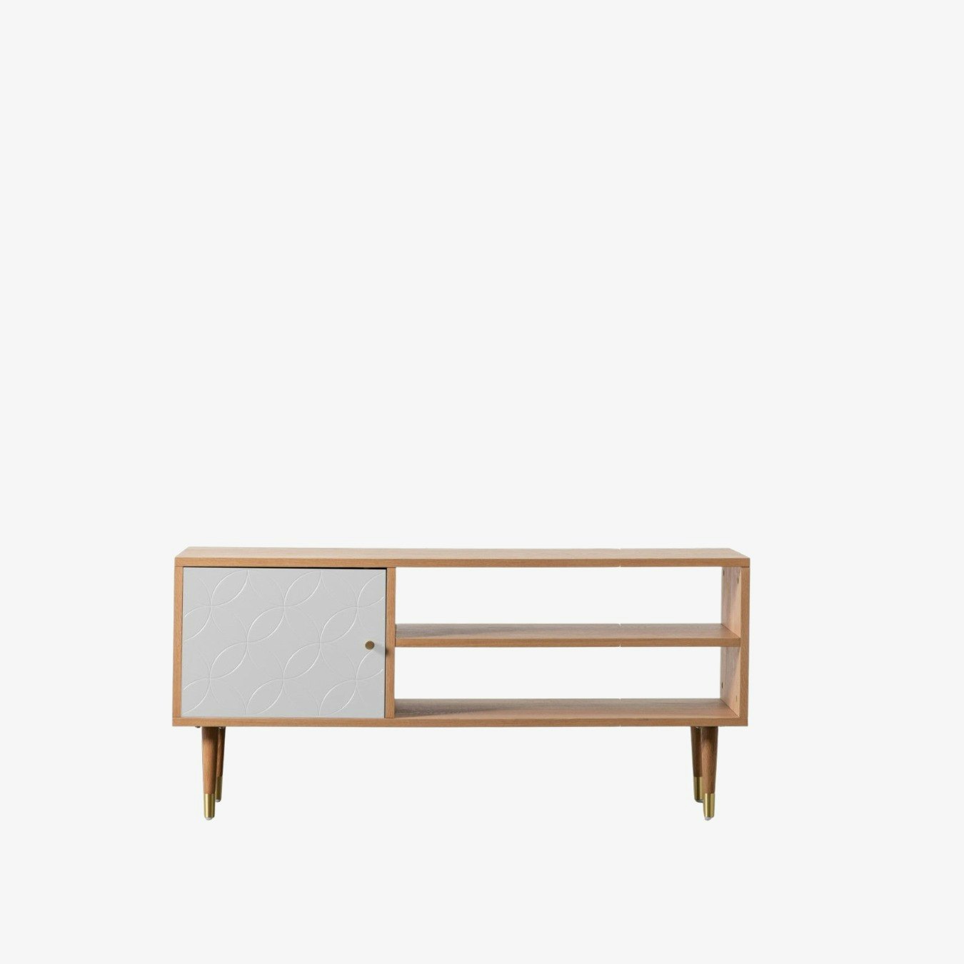 Julia Media Unit - Oak White by E.S. Designs