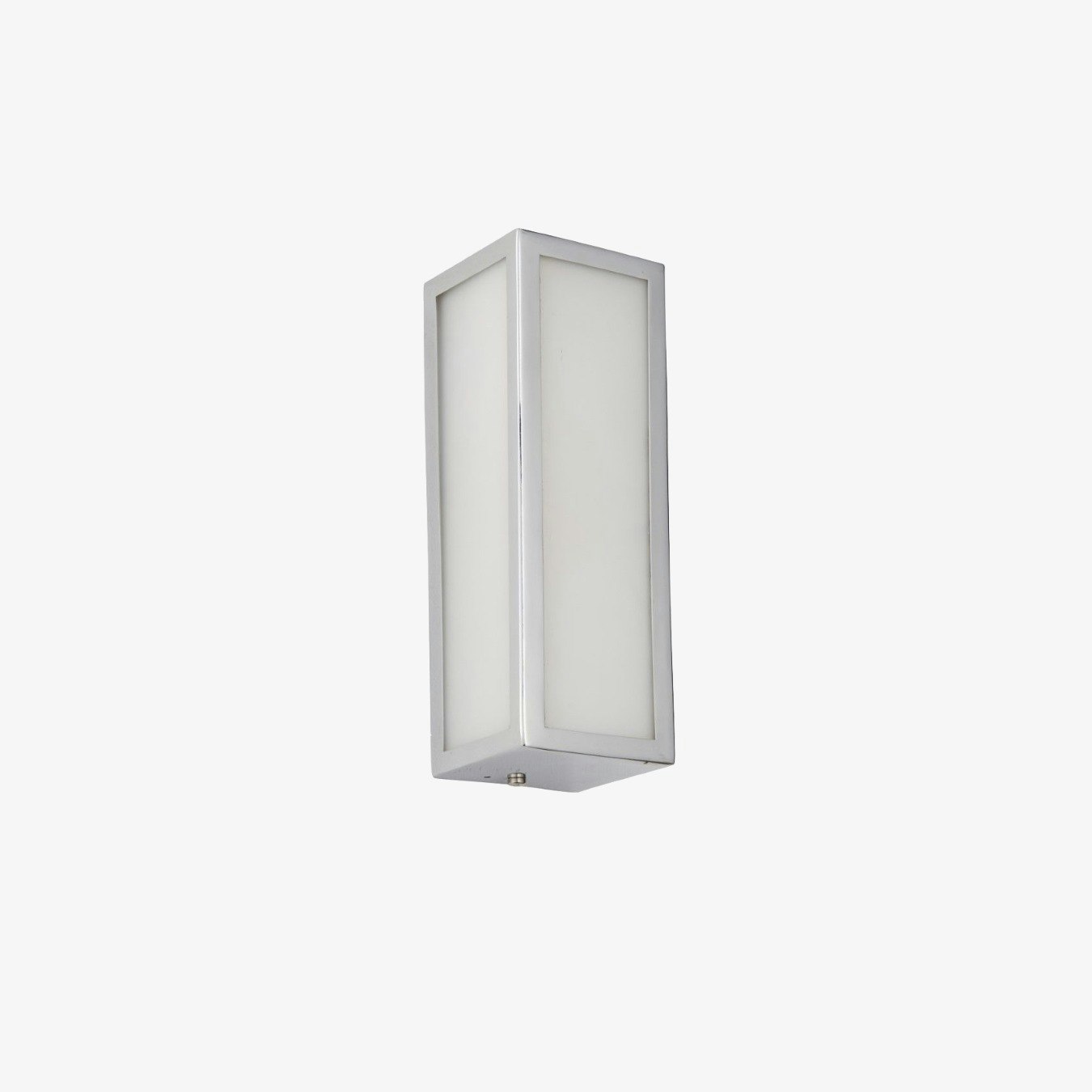 Chrome Bathroom Wall Light - Chrome/Frosted by E.S. Designs