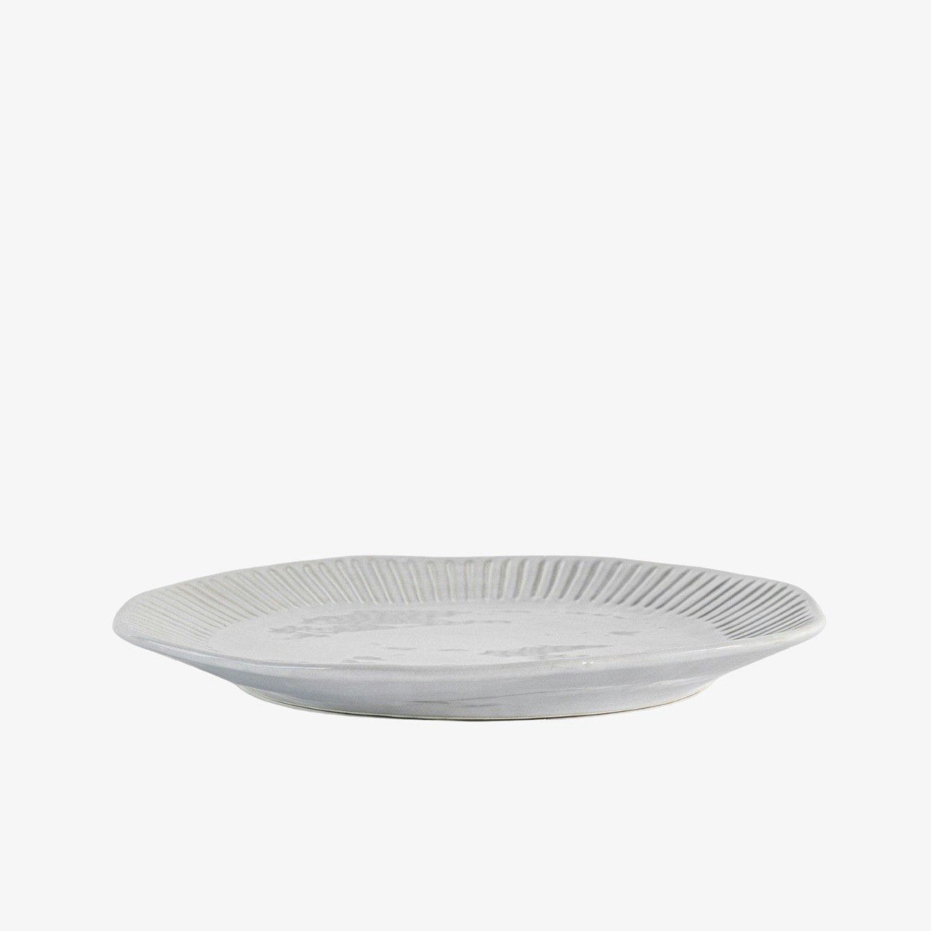 Ridged Dinner Plate - 4 Pack by E.S. Designs