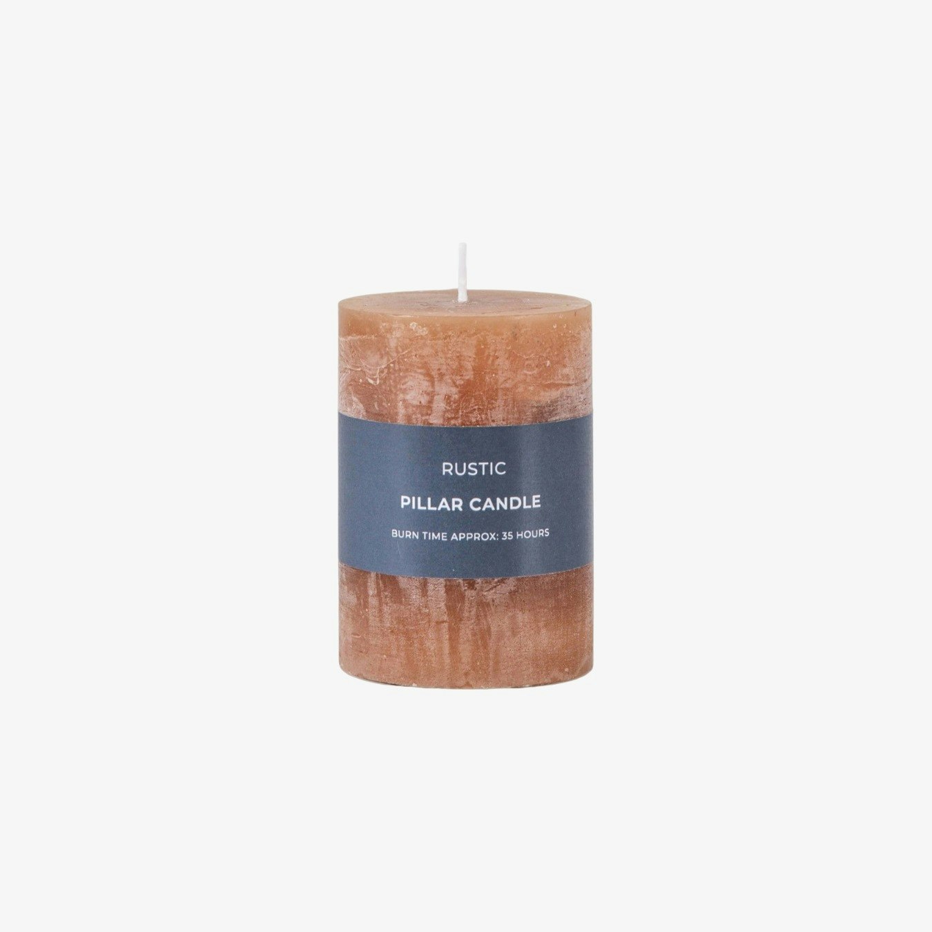 2 Pack Pillar Candle Rustic - Amber by E.S. Designs