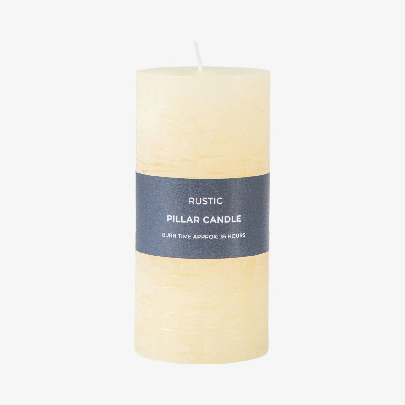 2 Pack Pillar Candle - Rustic Ivory by E.S. Designs