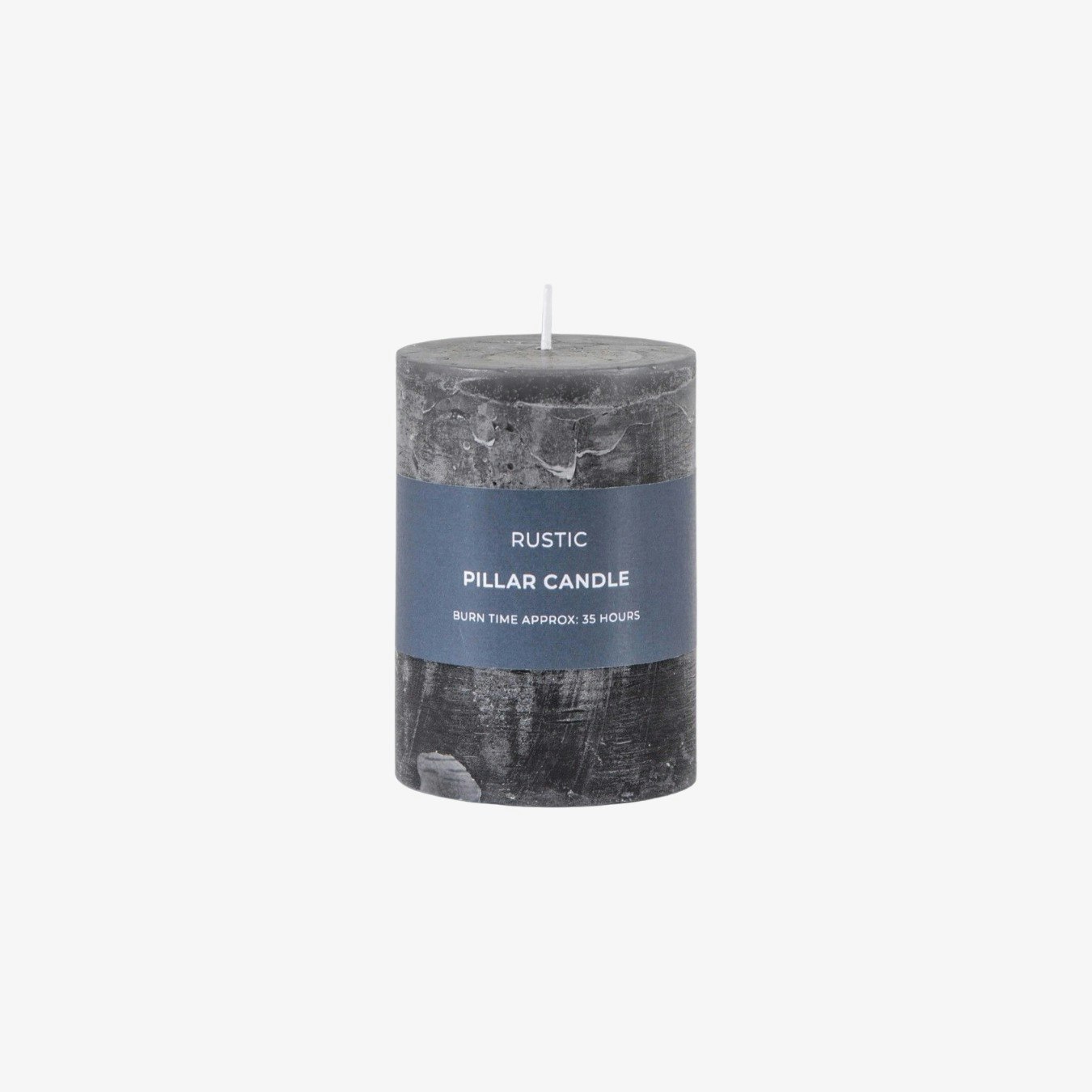 2 Pack Pillar Candle Rustic - Slate by E.S. Designs