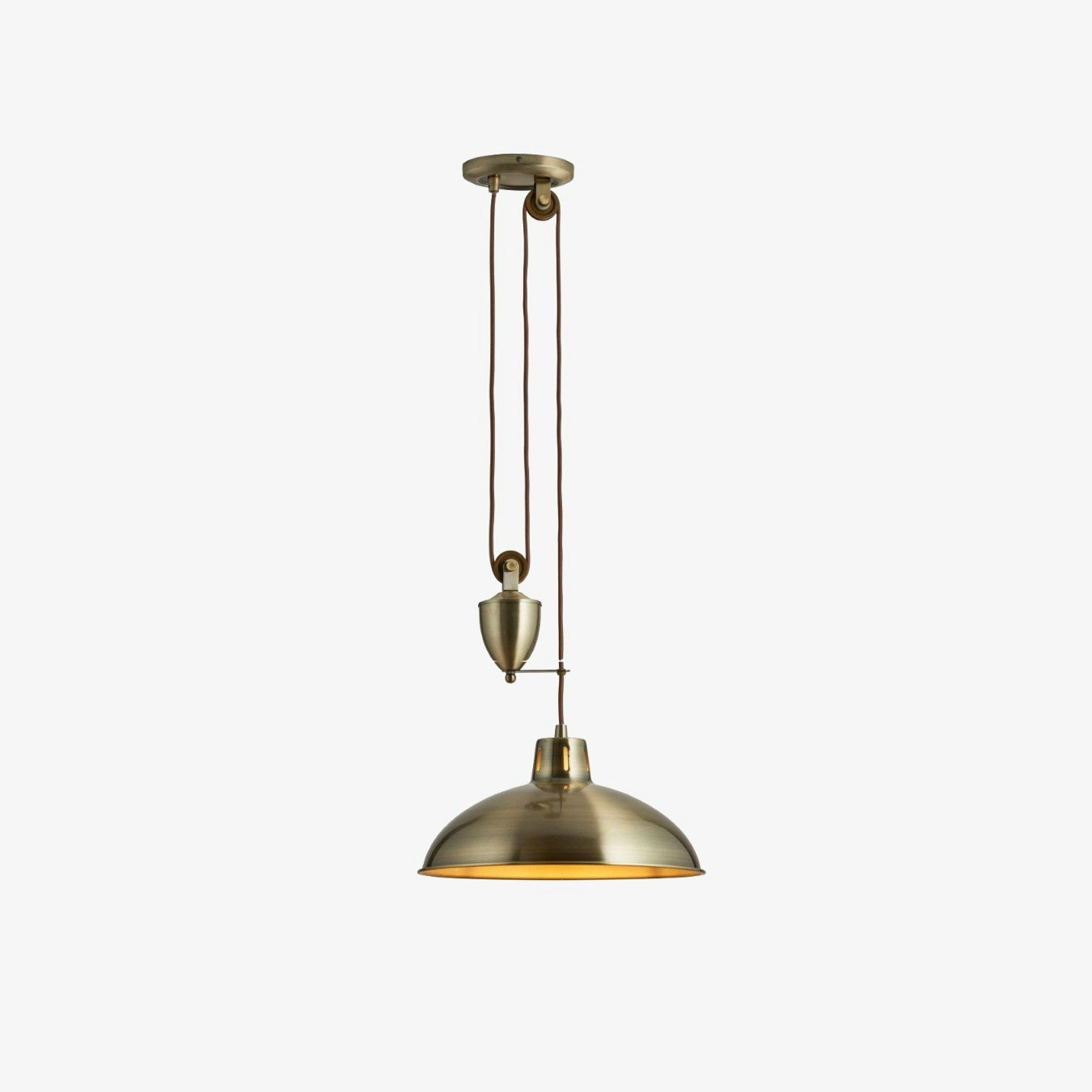 Bella Pendant Light - Antique Brass by E.S. Designs