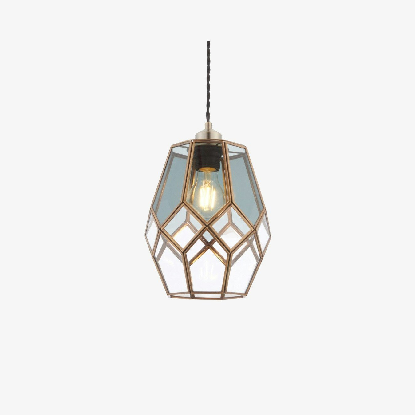Glass Cage Pendant Shade by E.S. Designs