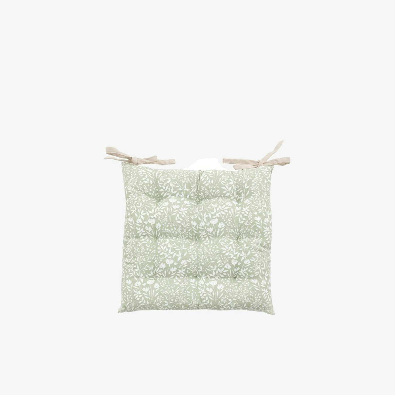 Sage Floral Reversible Seat Pad (2pk) by E.S. Designs