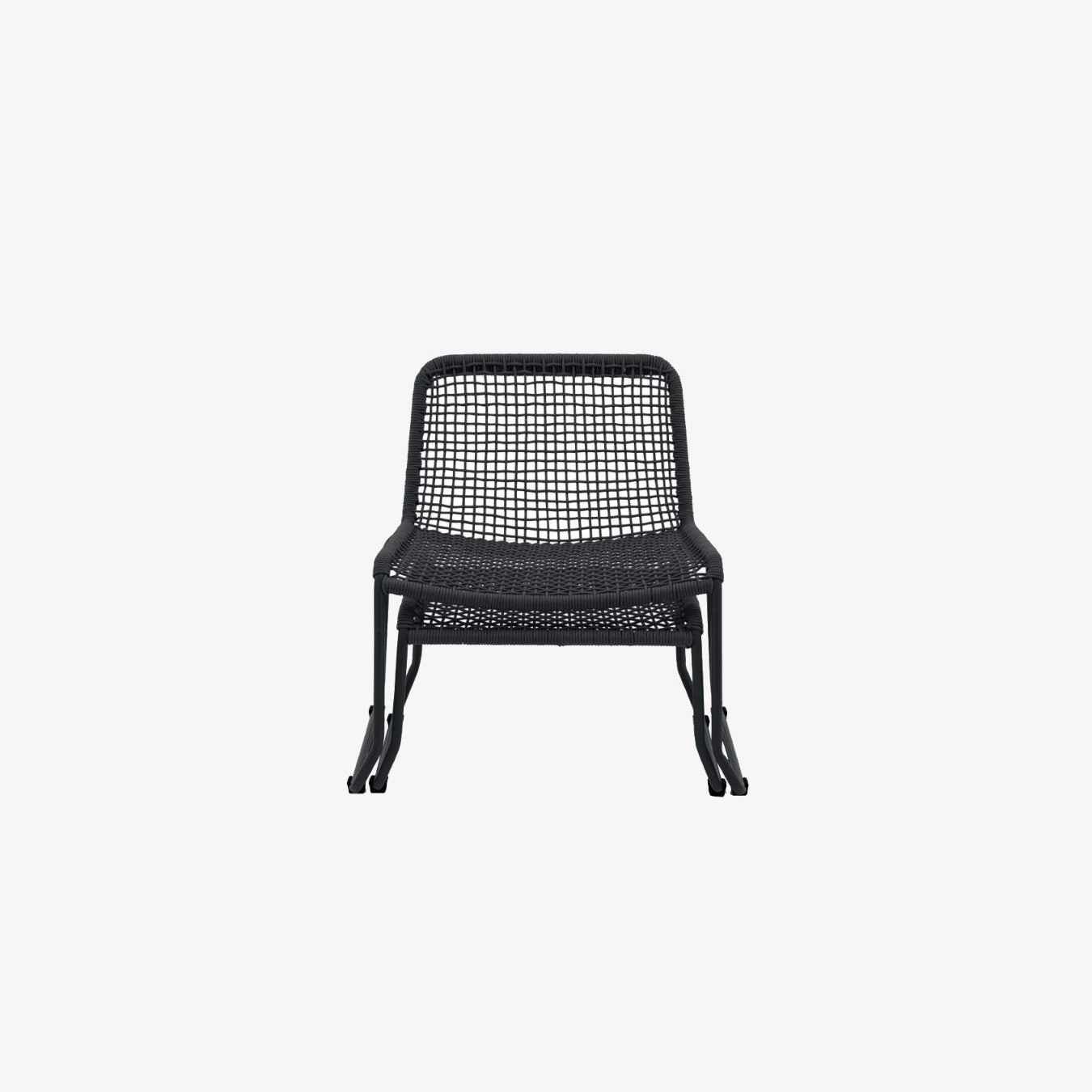 Lounge Chair with Footstool - Black by E.S. Designs