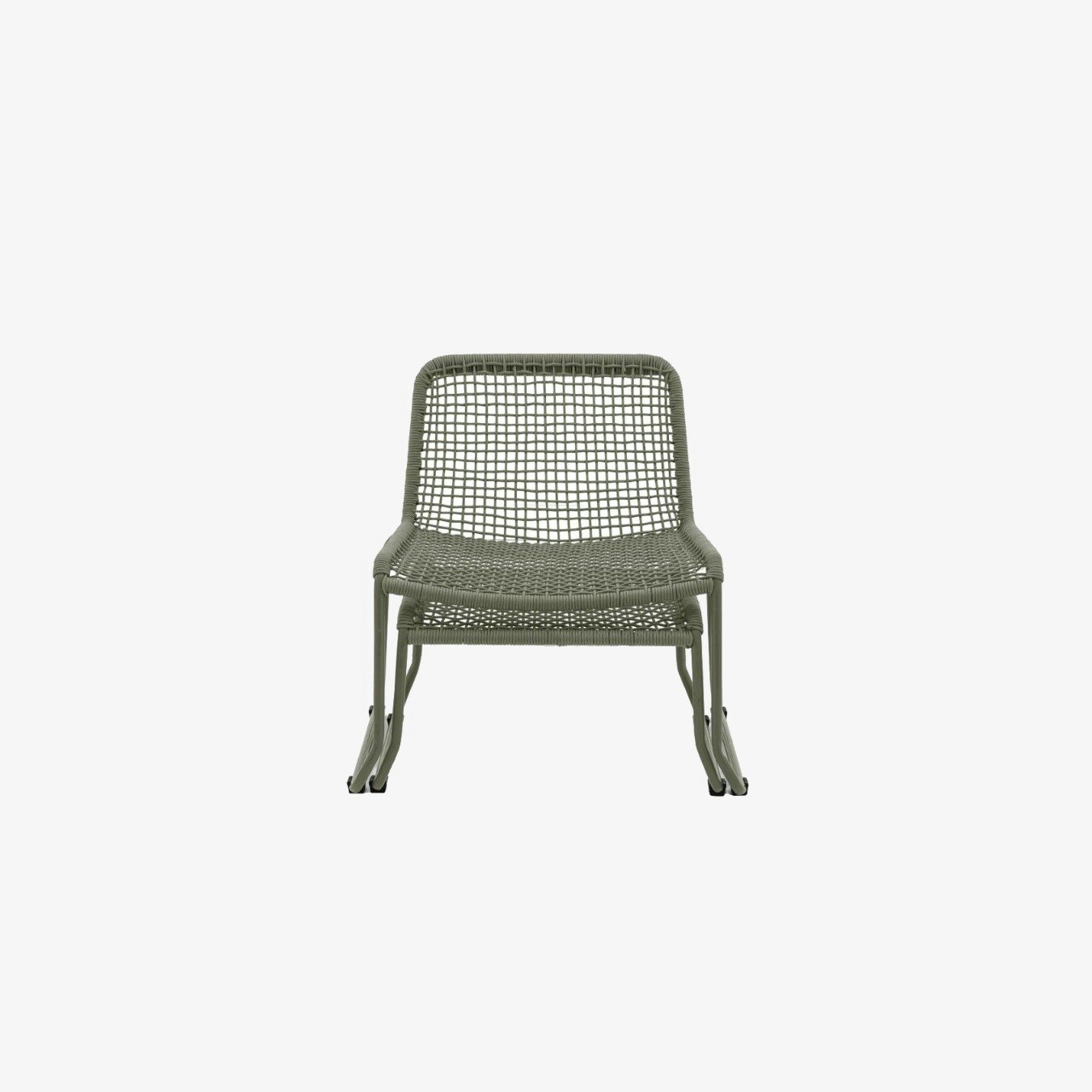 Lounge Chair with Footstool - Green by E.S. Designs