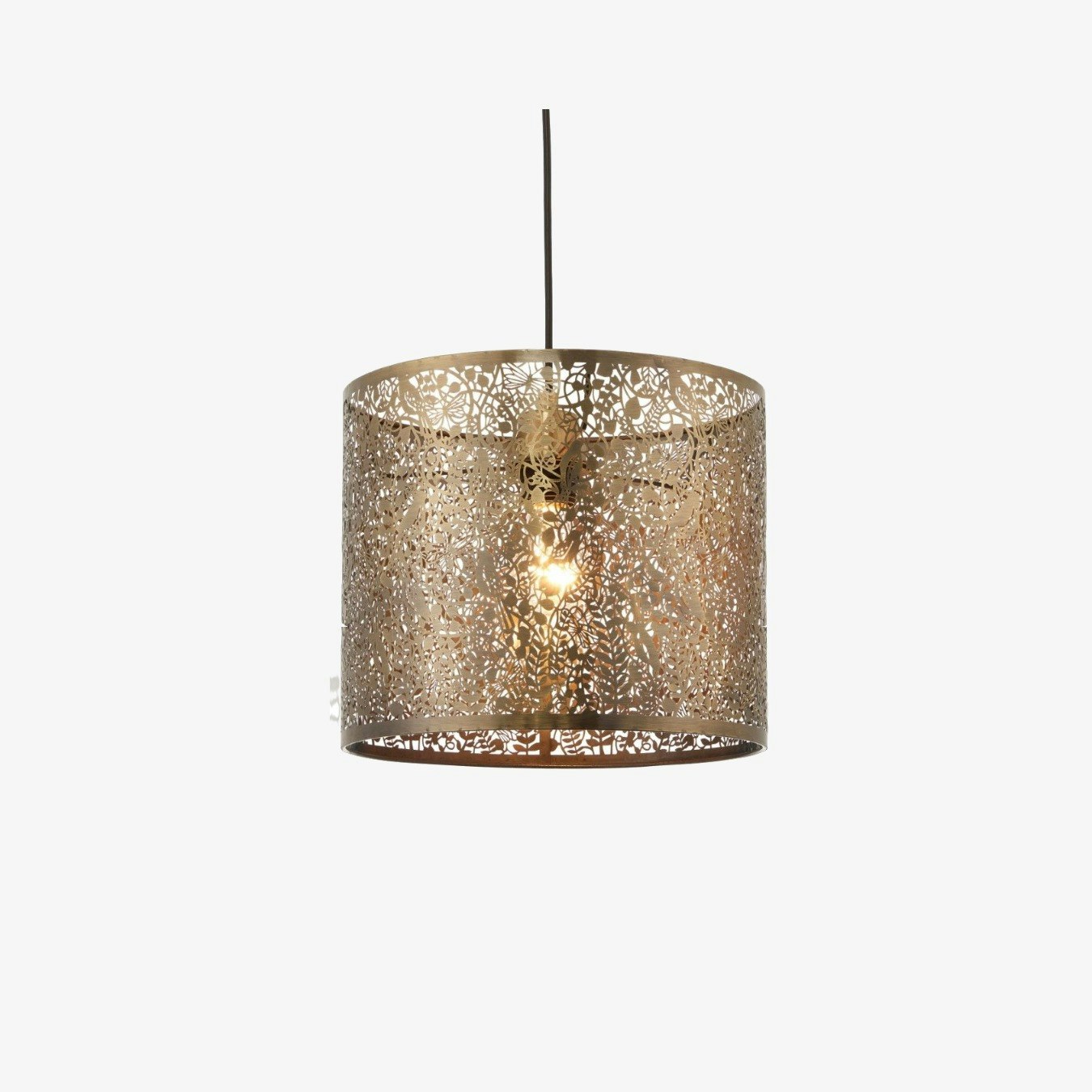Secret Garden Pendant Brass by E.S. Designs